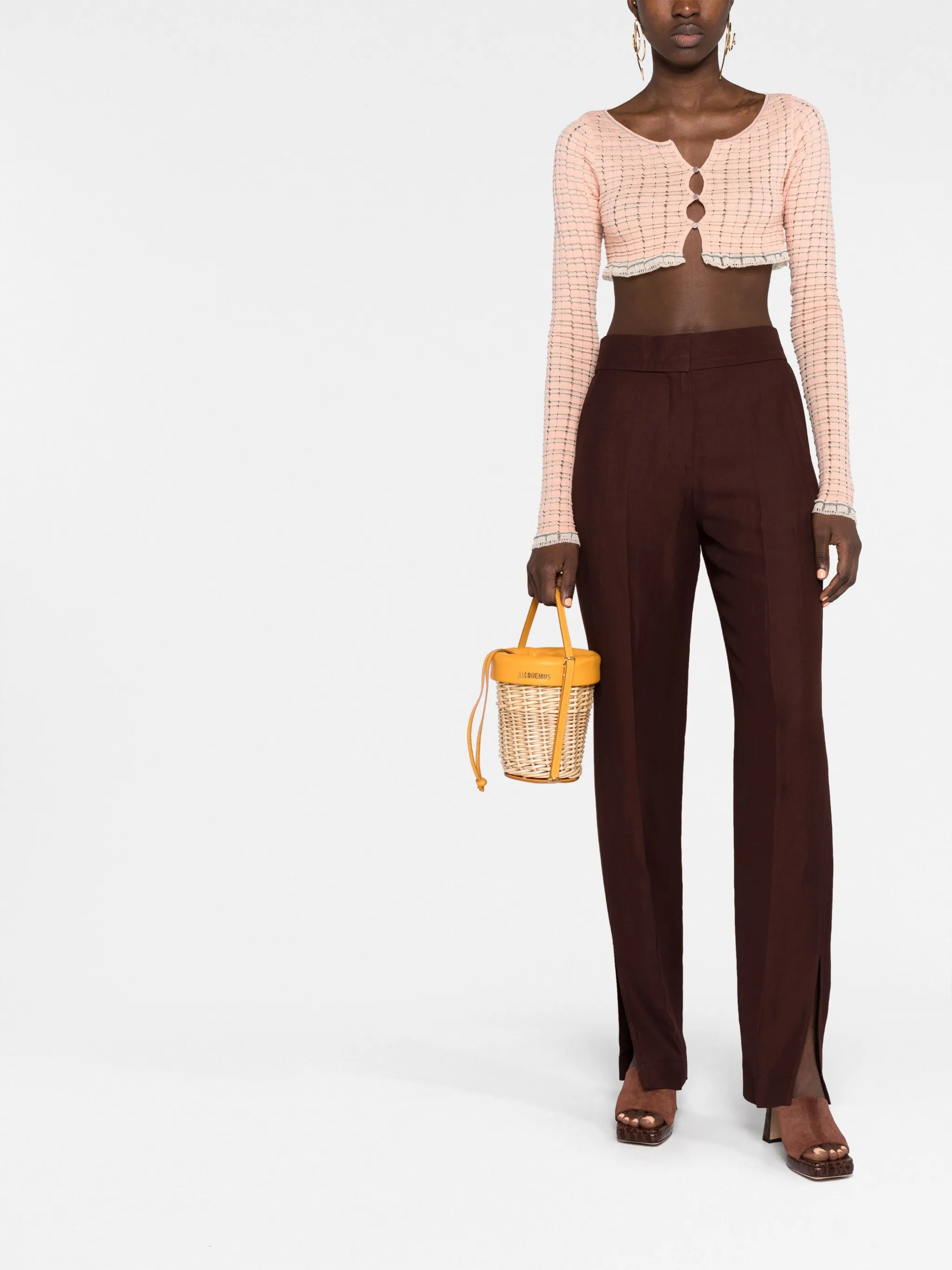 Le Tibau side-slit trousers