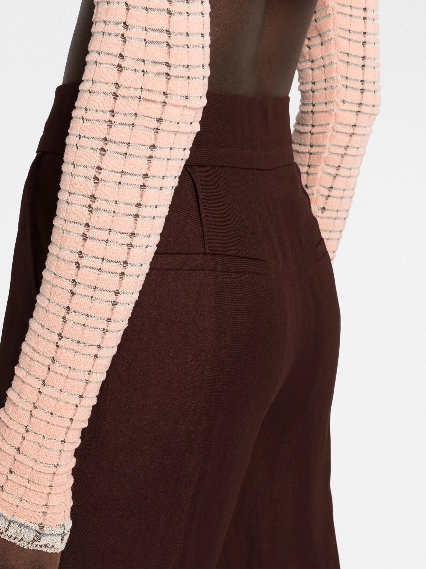 Le Tibau side-slit trousers