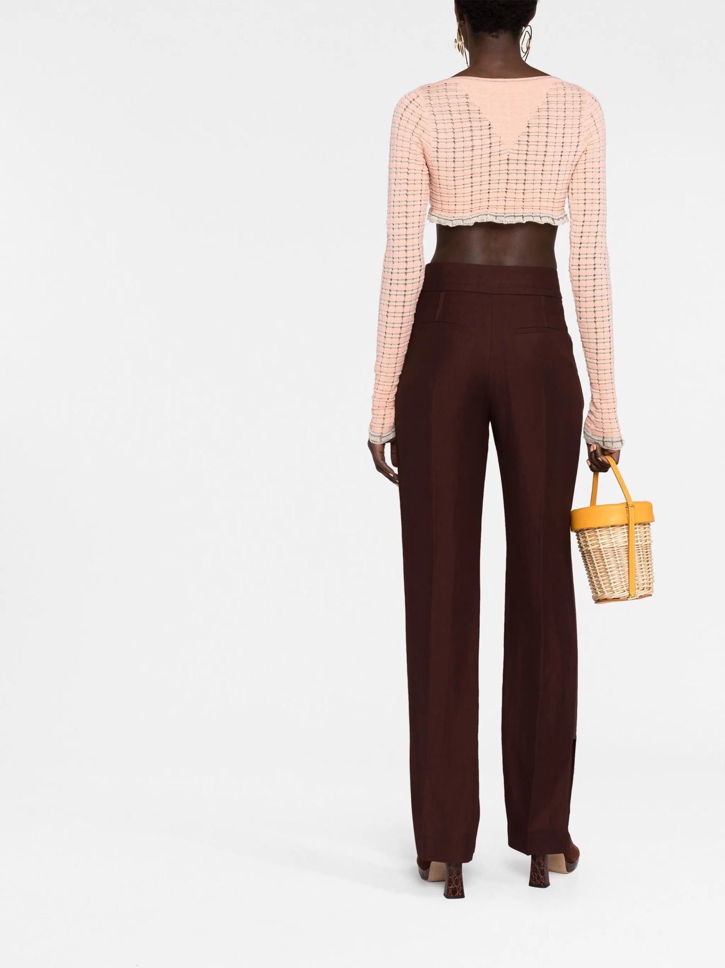 Le Tibau side-slit trousers