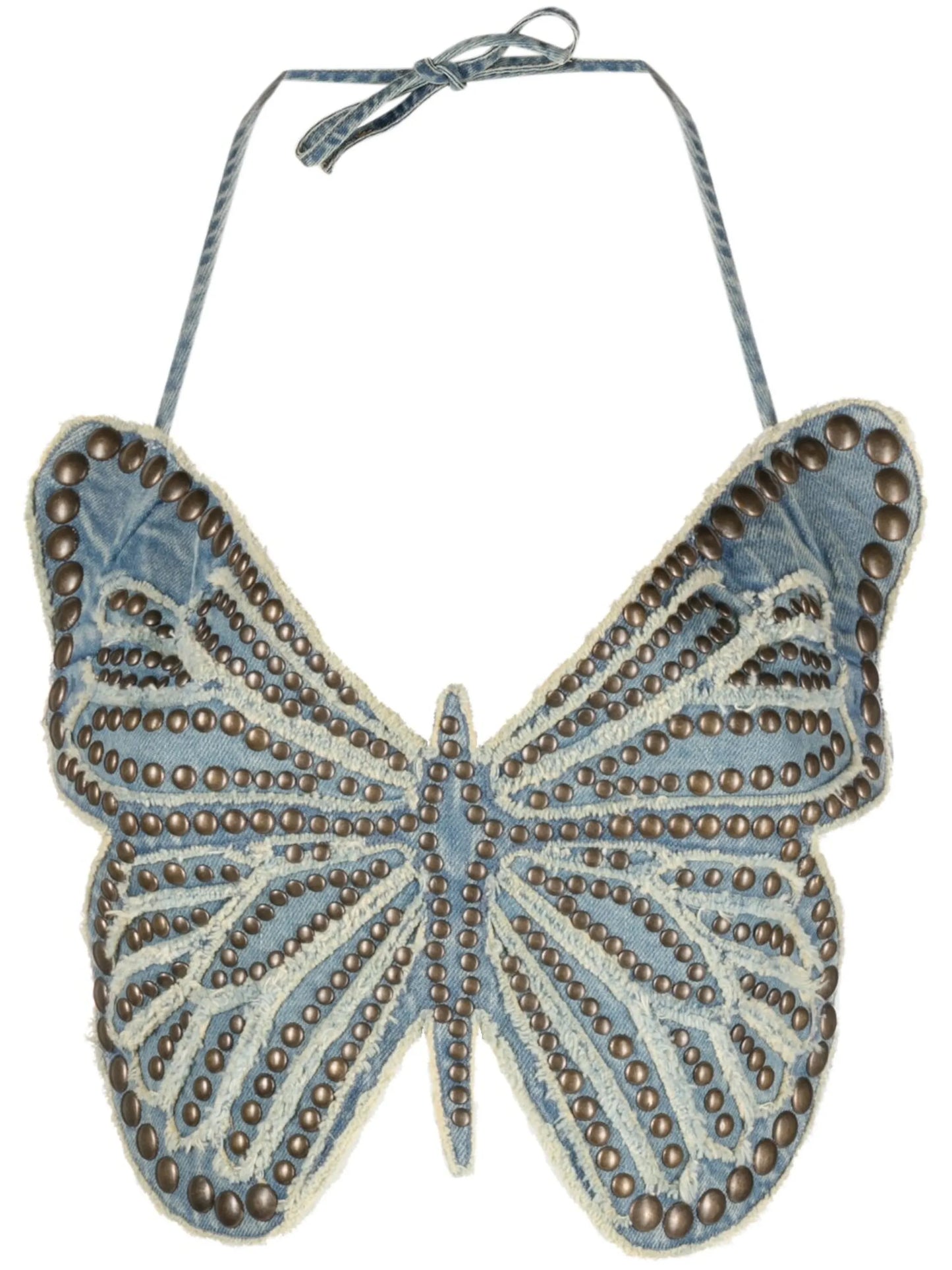 stud-embellished butterfly top