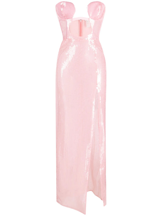 cutout sequinned maxi dress
