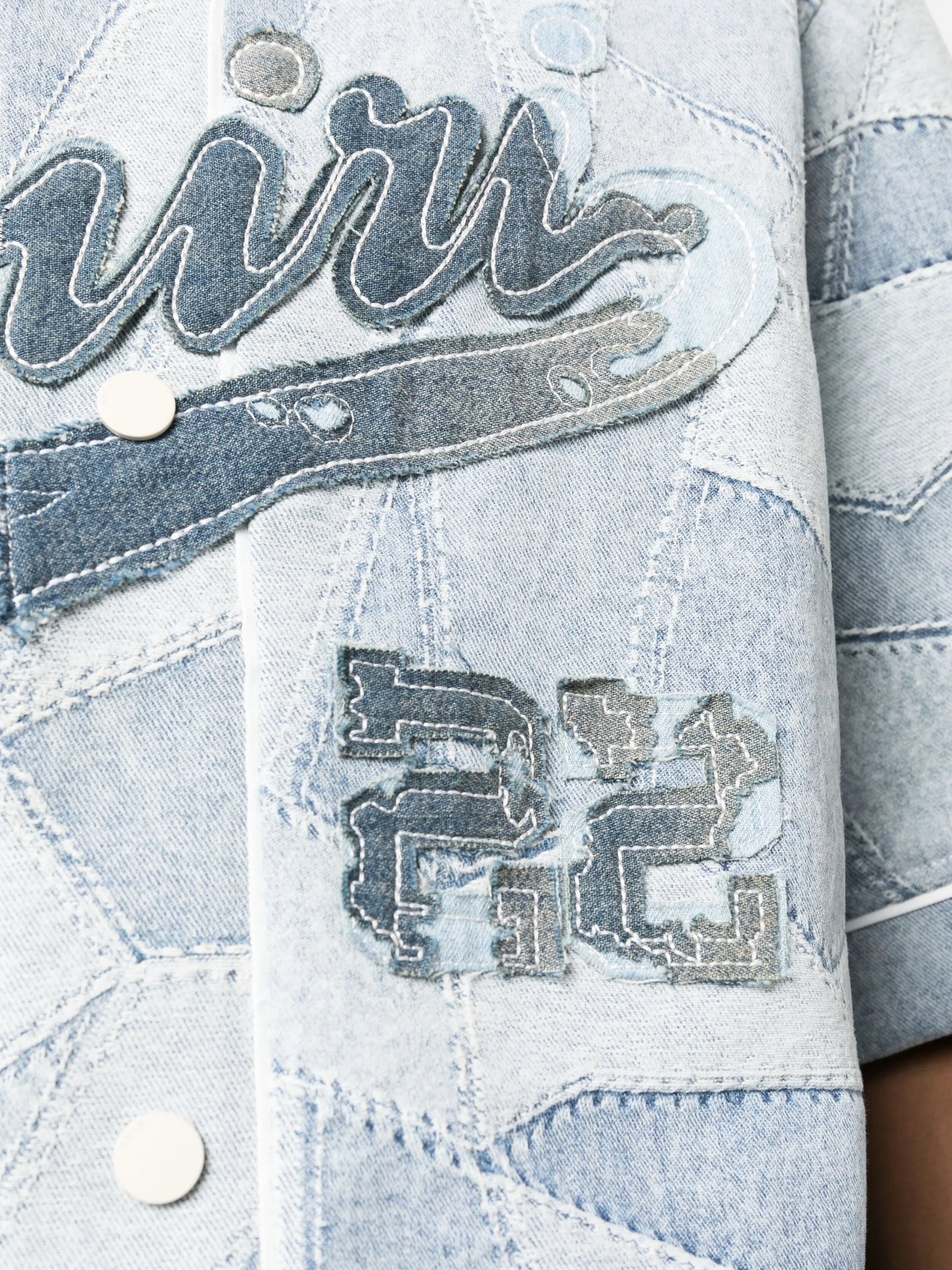 patchwork baseball shirt