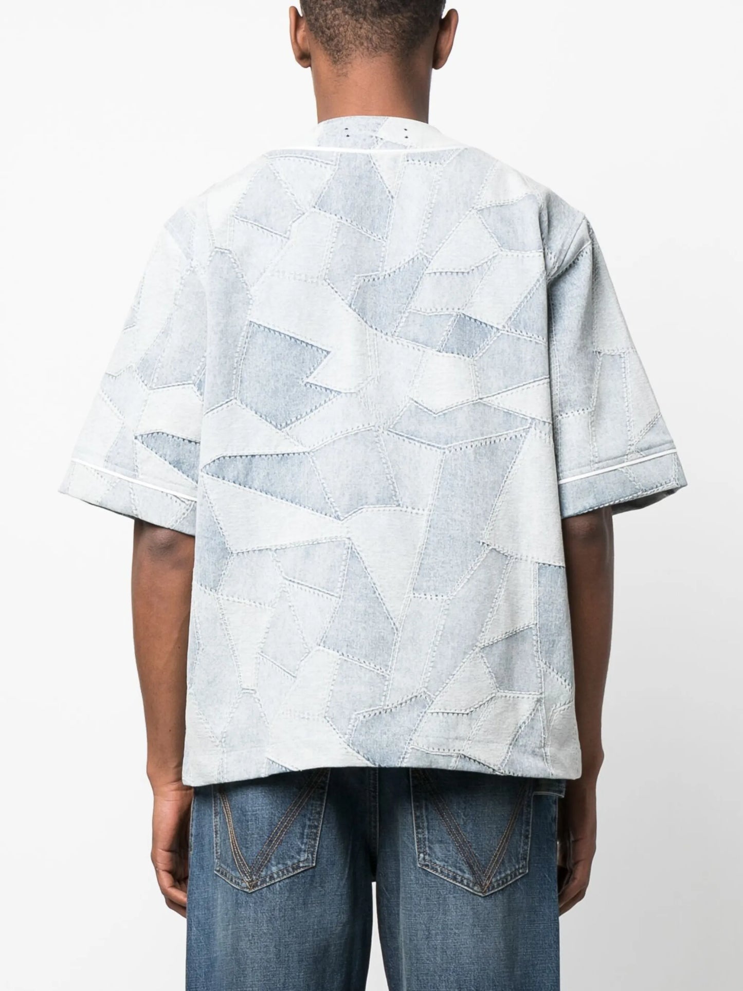 patchwork baseball shirt