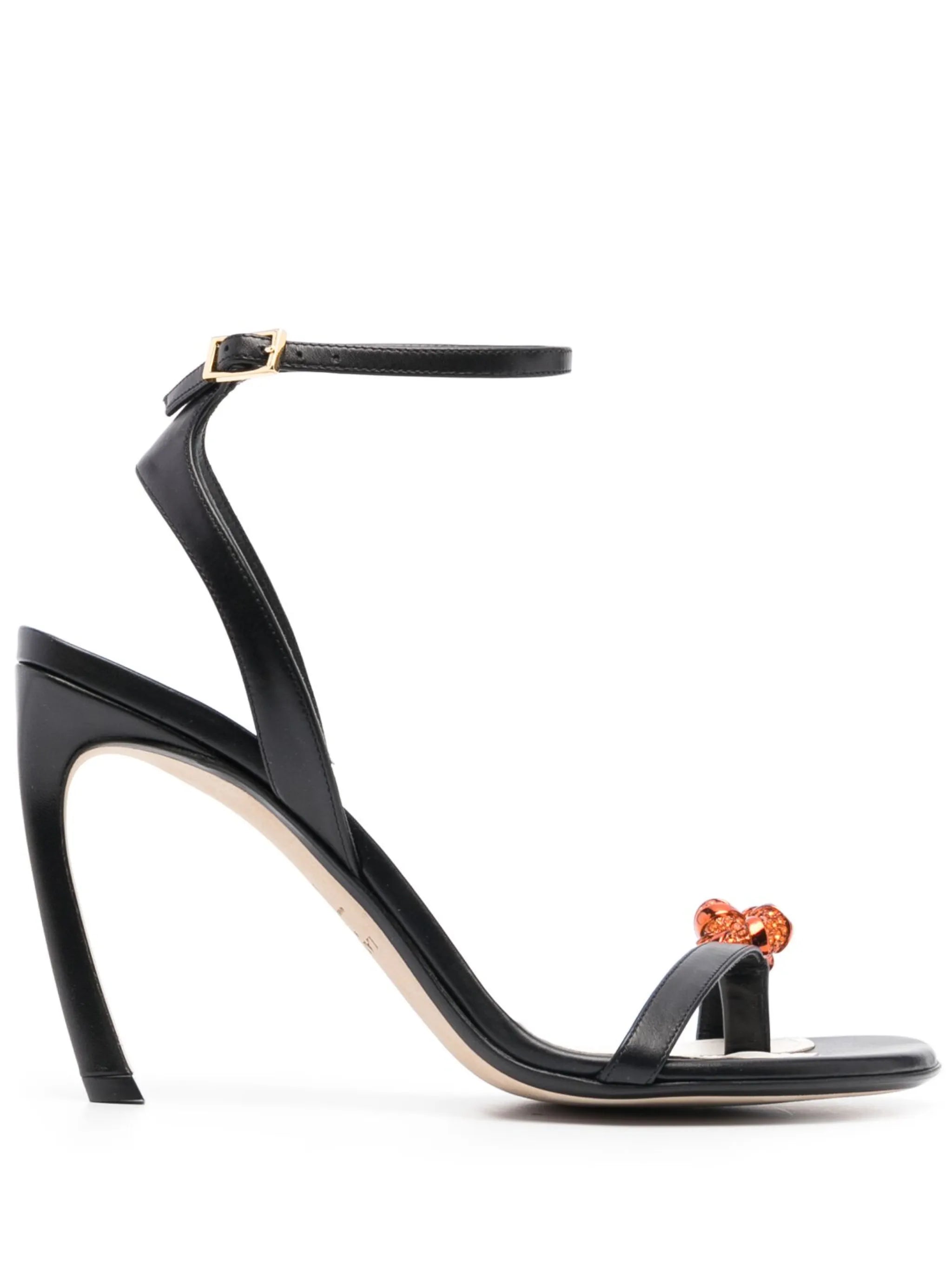 crystal-embellished 105mm sandals