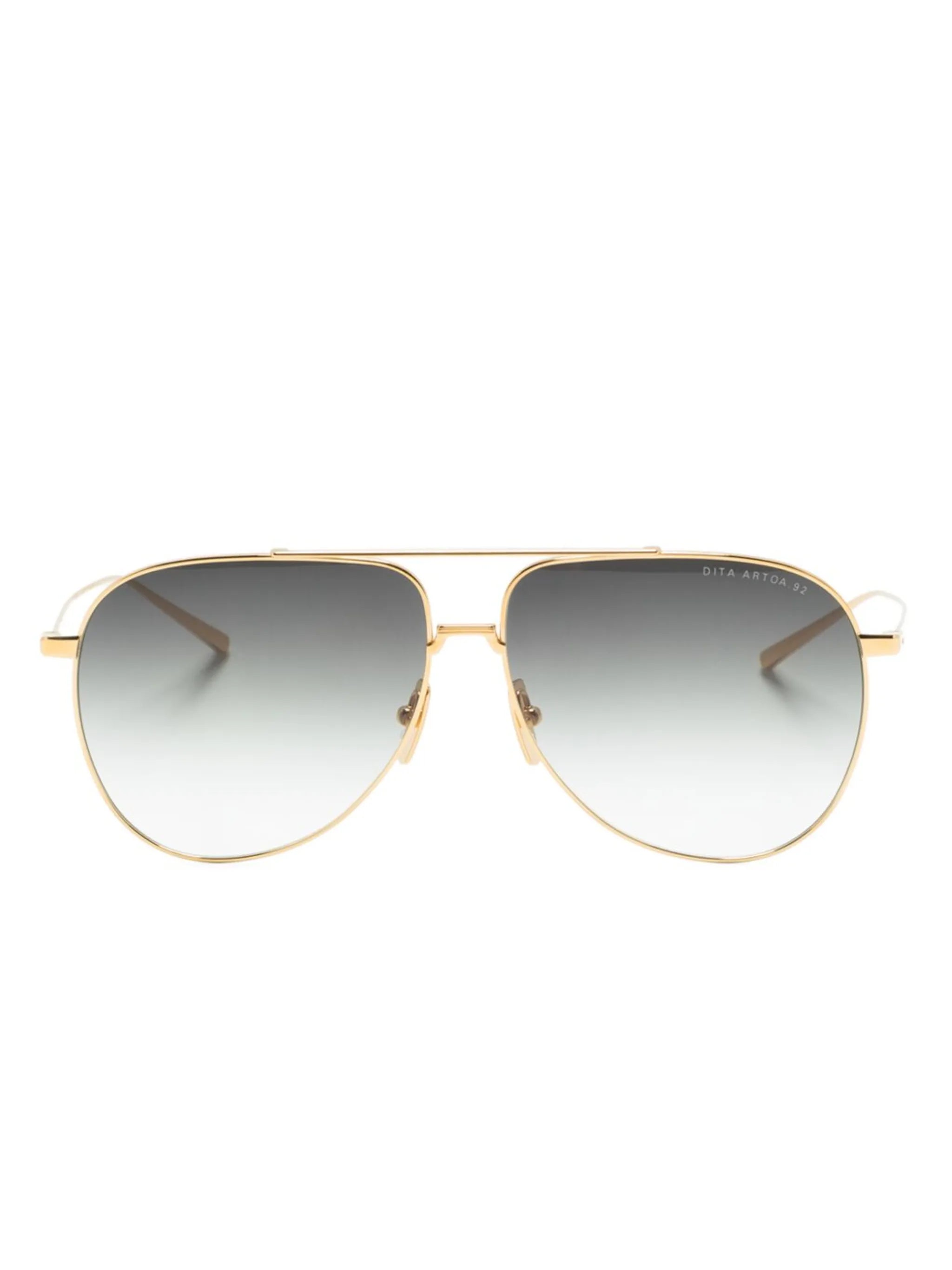 pilot-frame gradient sunglasses