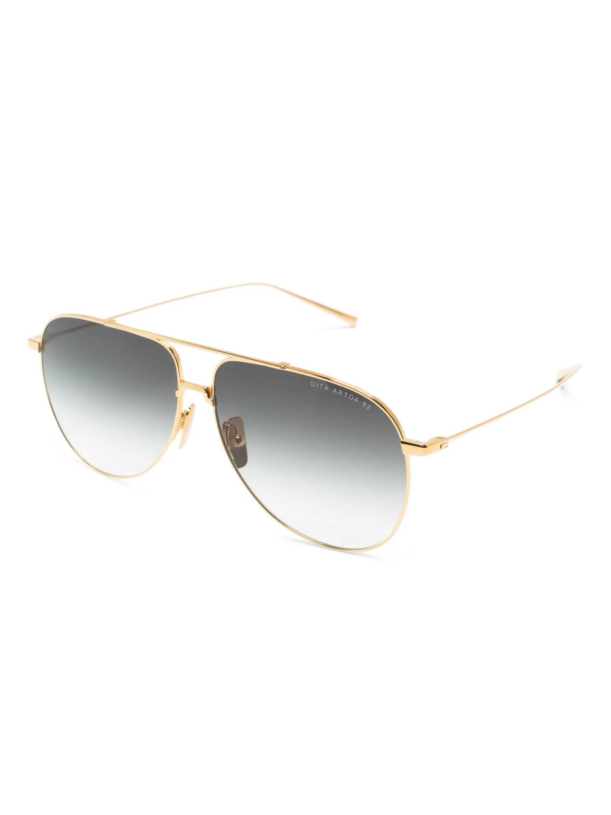 pilot-frame gradient sunglasses