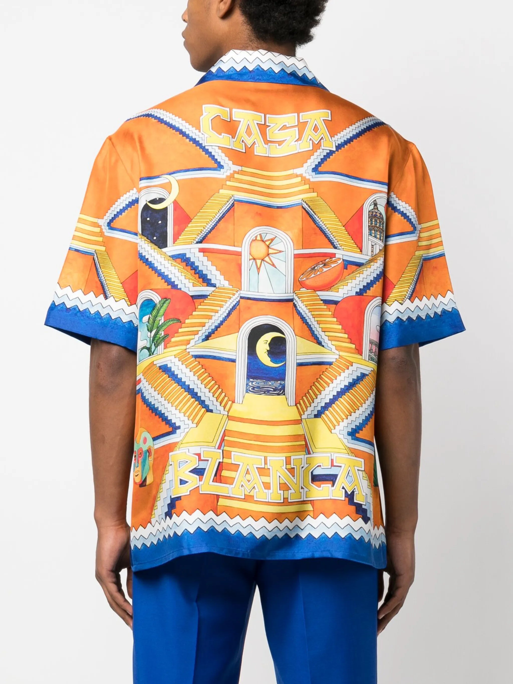 L'Arbre De Vie printed short-sleeved shirt