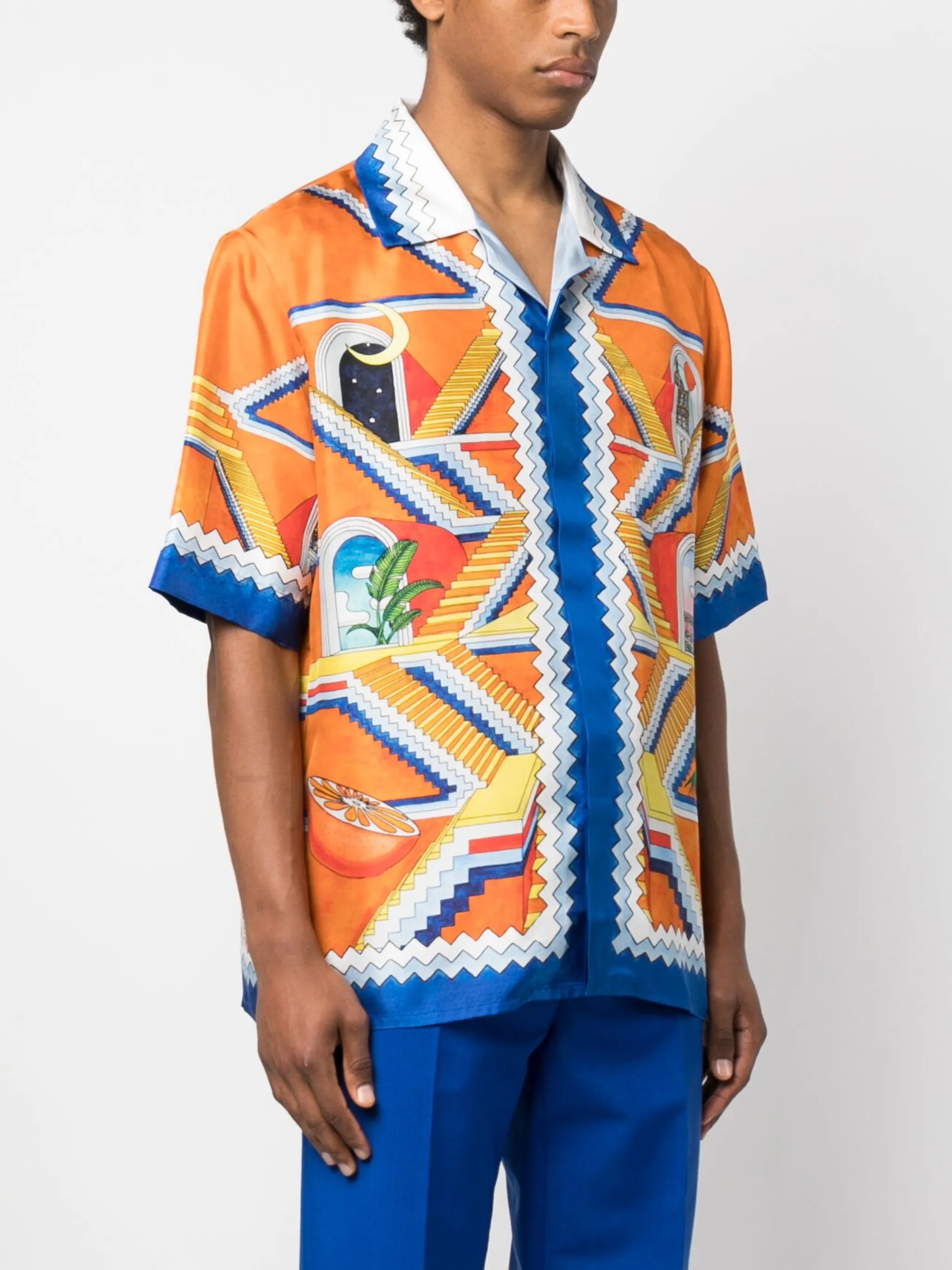 L'Arbre De Vie printed short-sleeved shirt