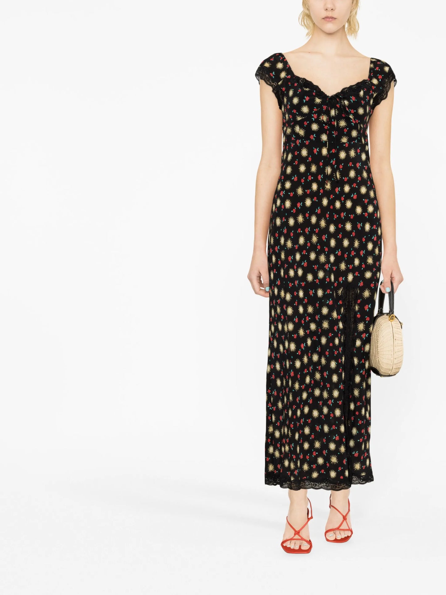 Amala floral-print midi dress