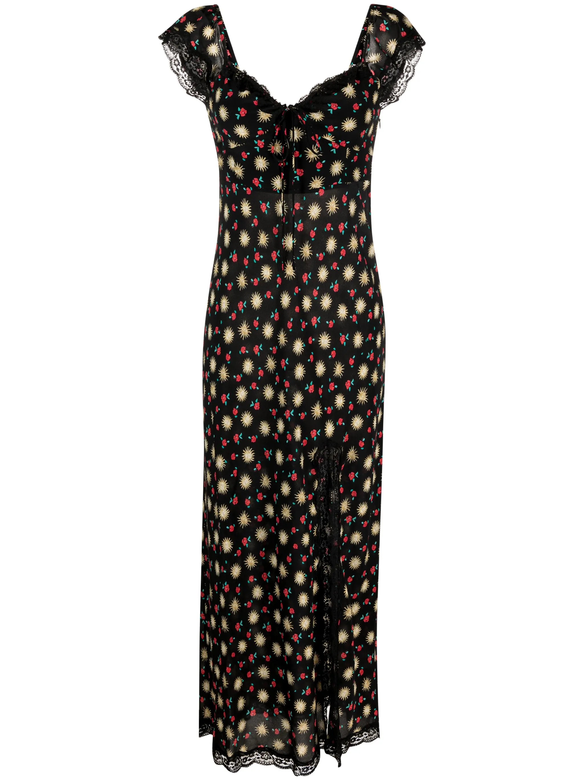 Amala floral-print midi dress