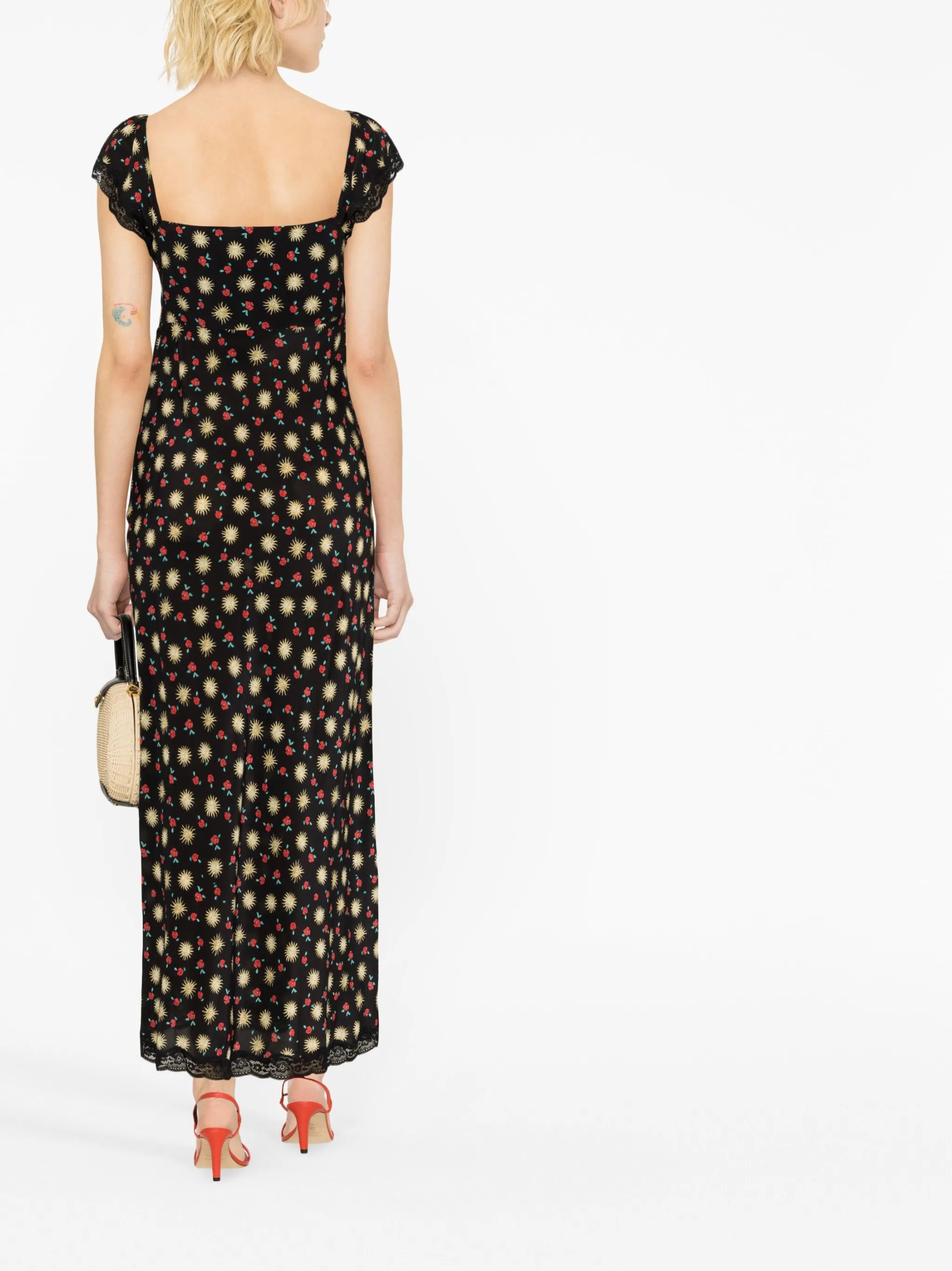 Amala floral-print midi dress