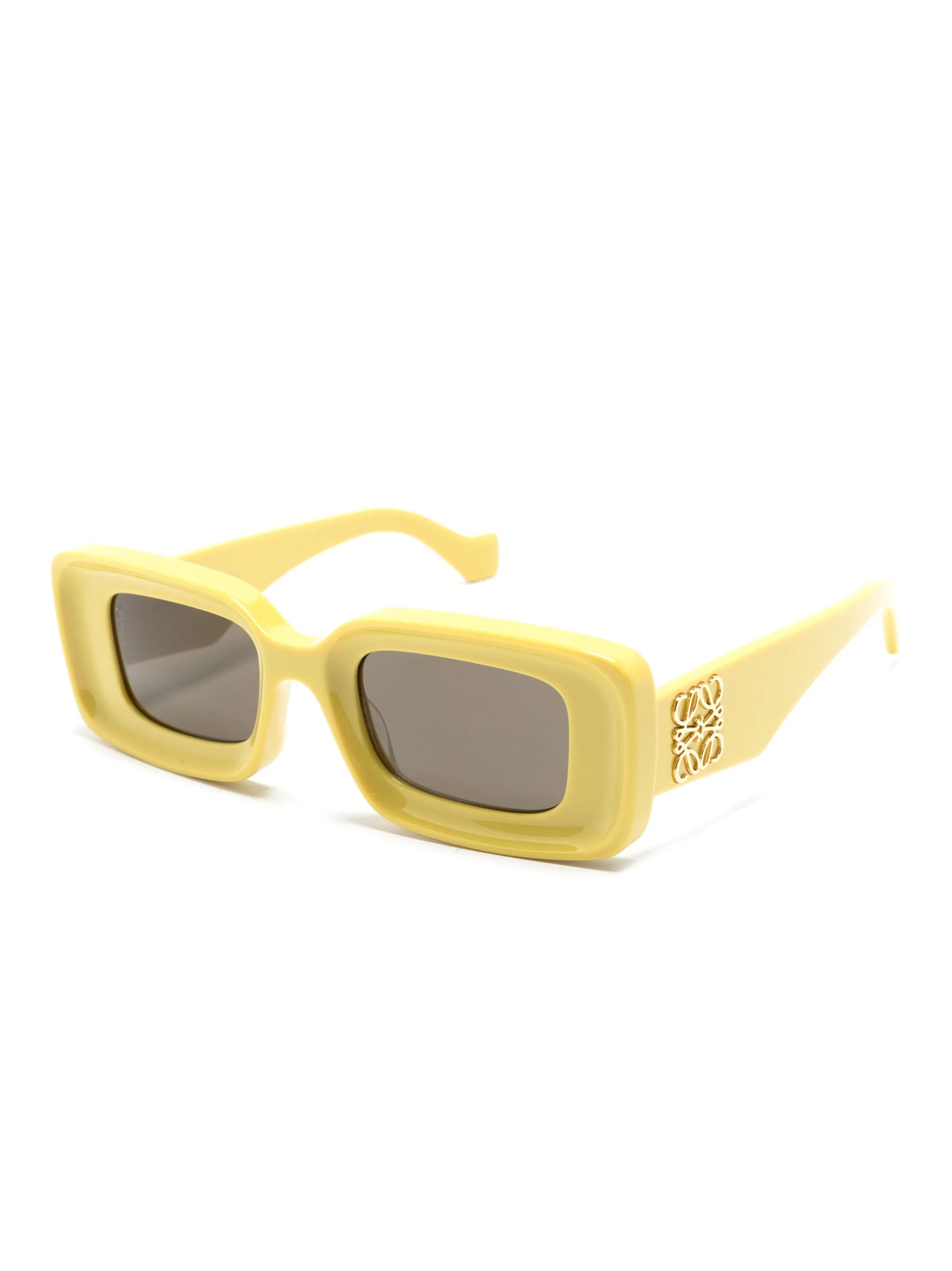 logo-plaque rectangle-frame sunglasses