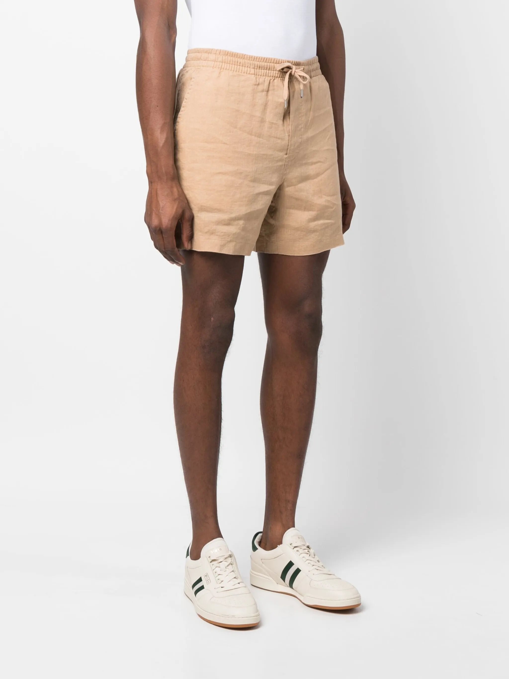 Polo Pony-motif linen shorts