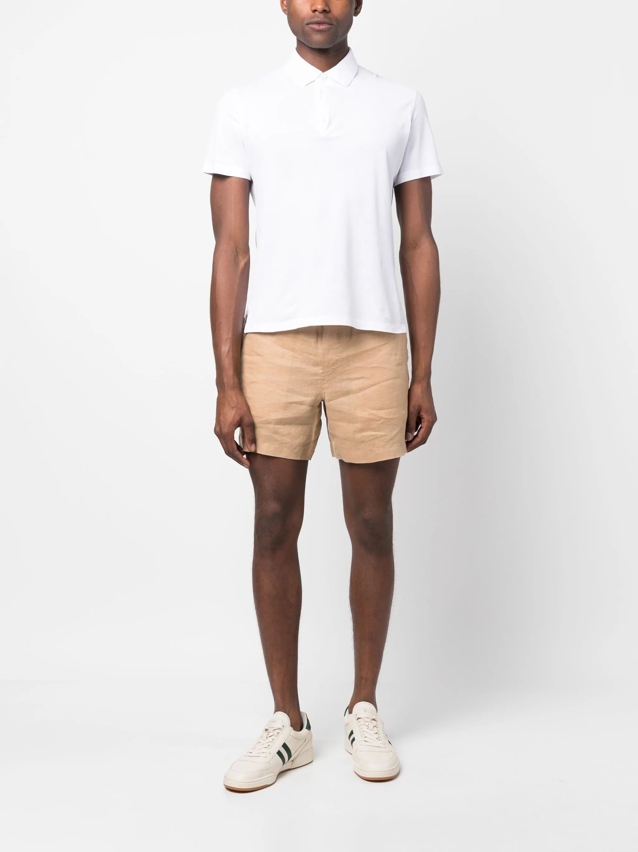 Polo Pony-motif linen shorts