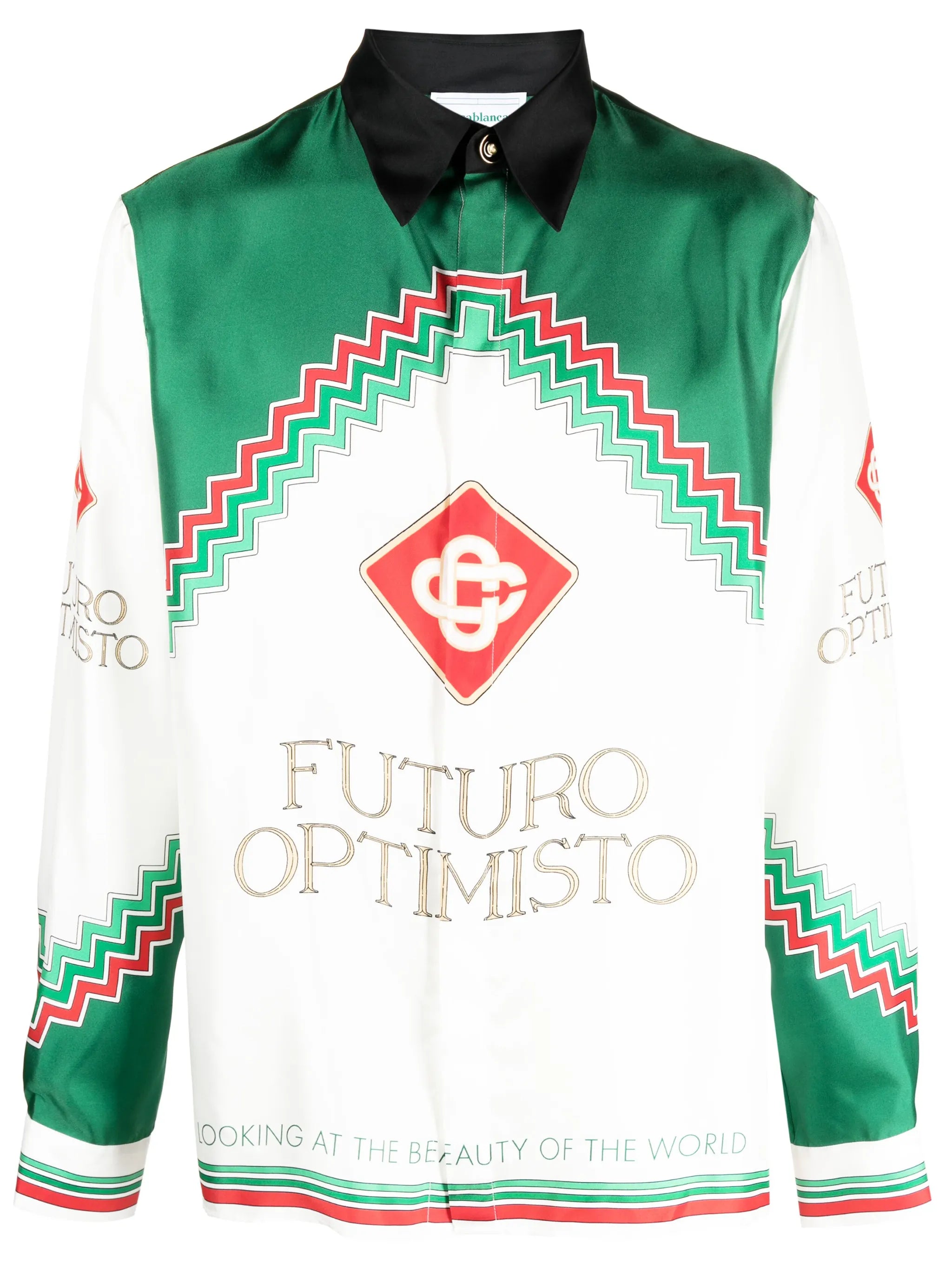 Futuro Optimisto silk shirt