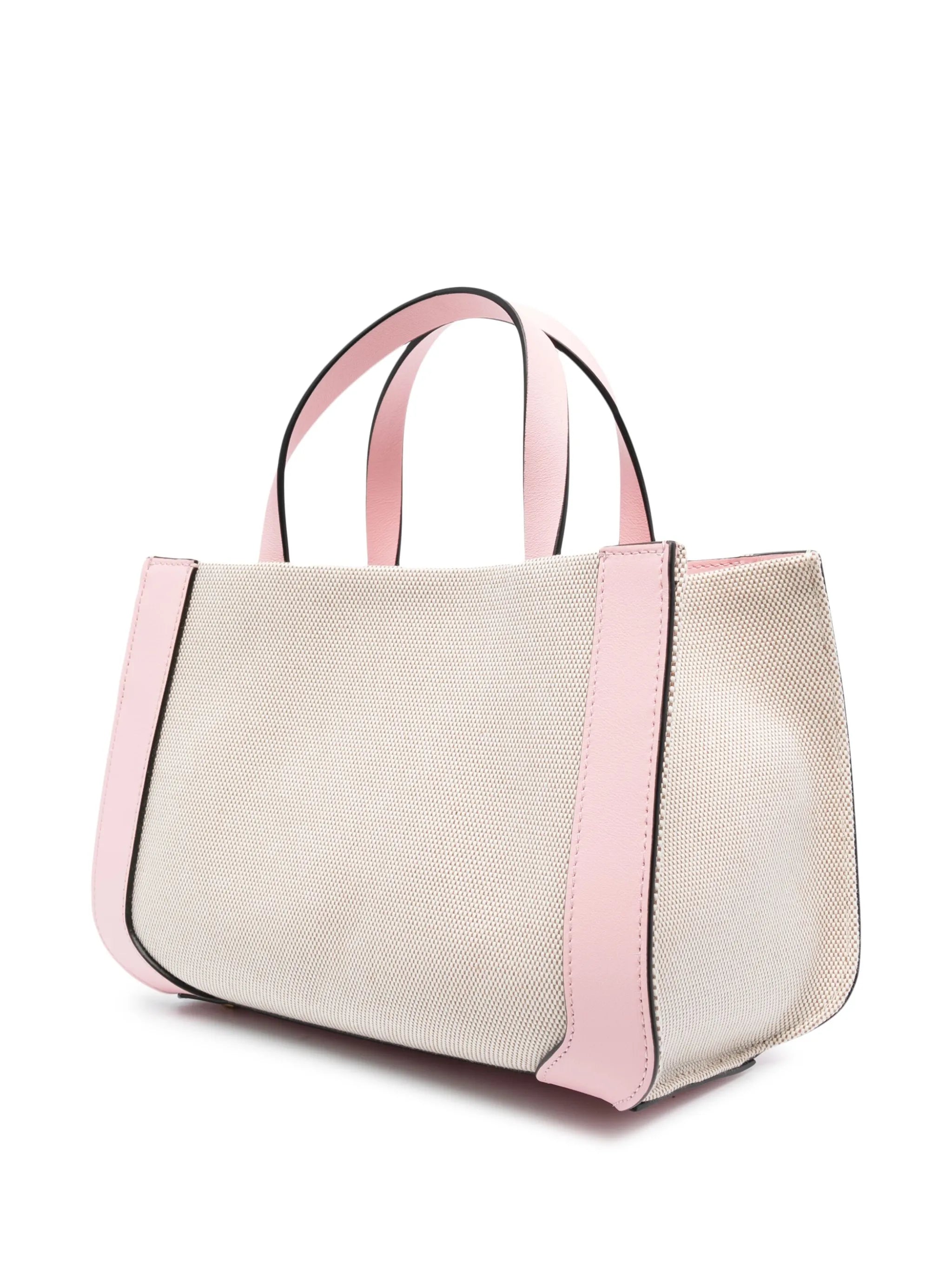 small VLogo Signature canvas tote bag