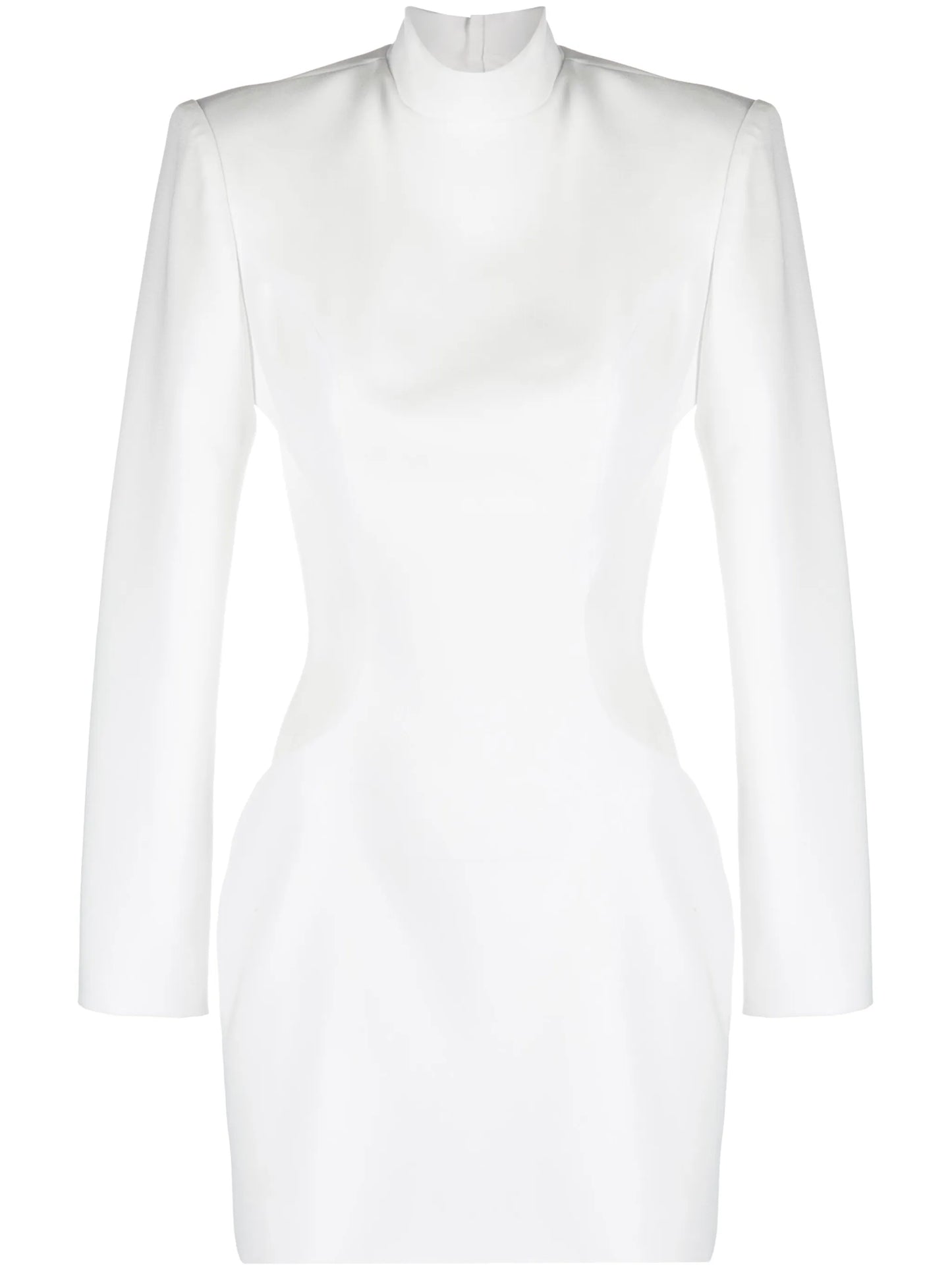 roll neck cut-out minidress