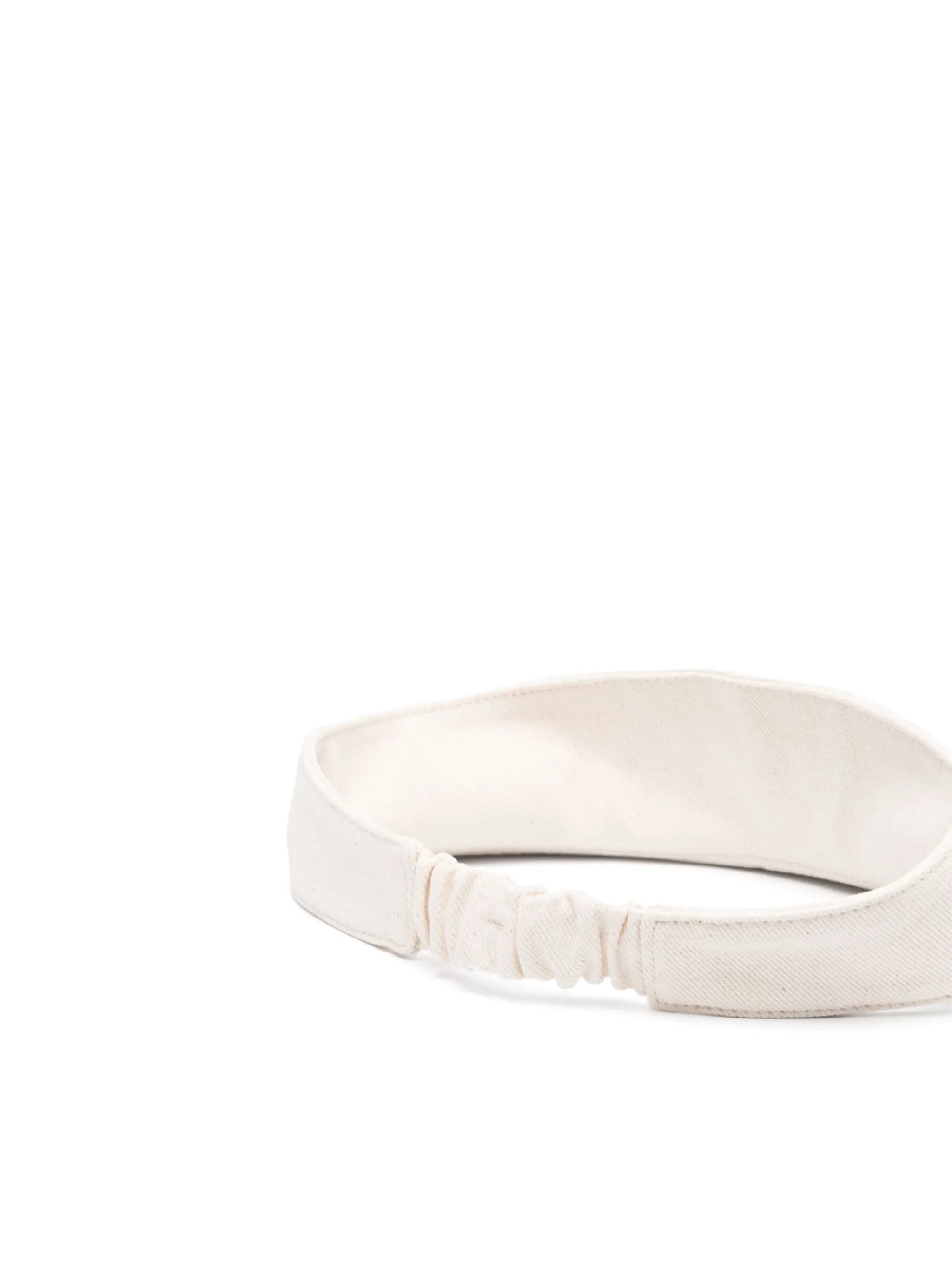 embroidered-logo cotton visor