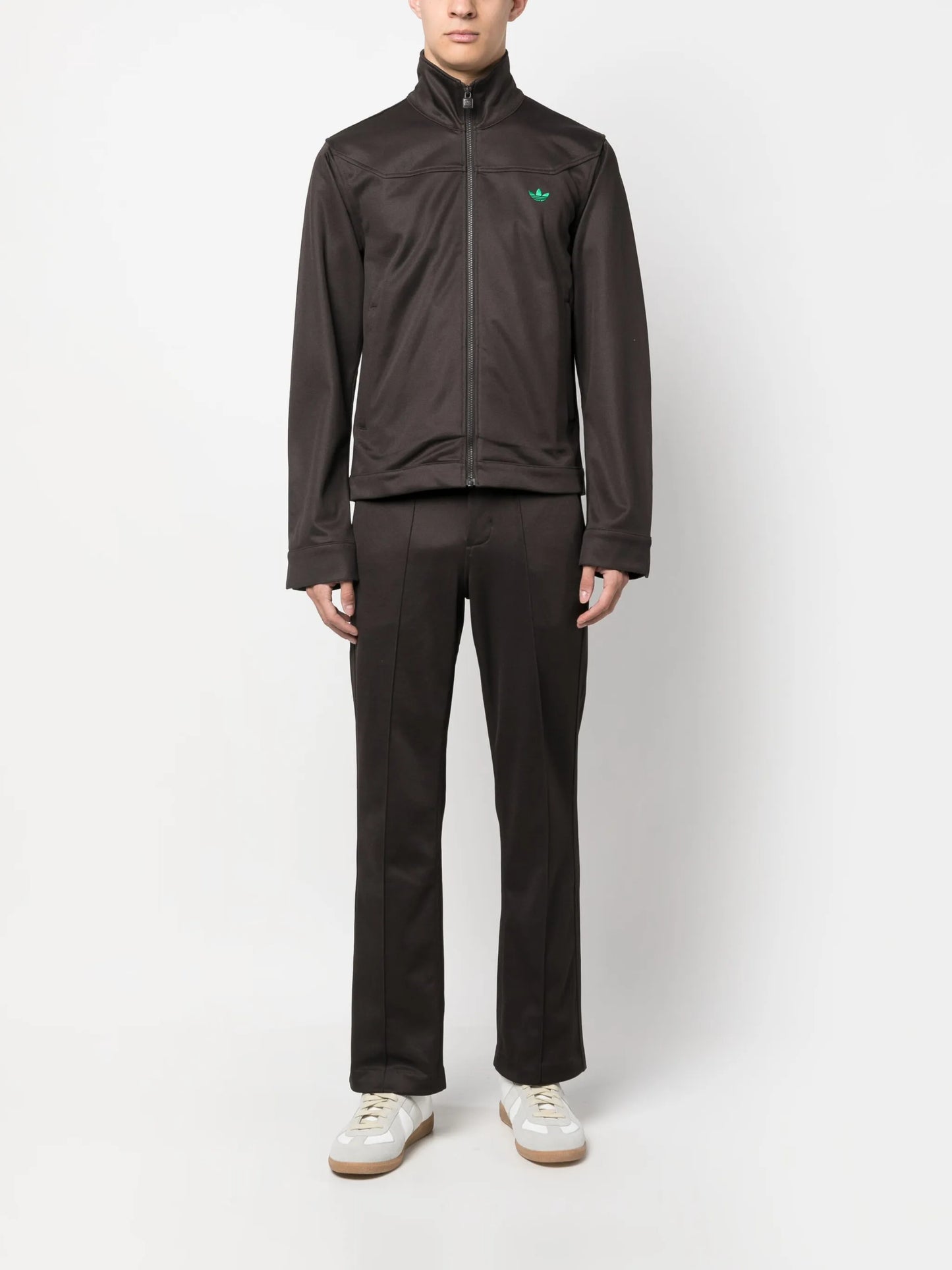 x Wales Bonner embroidered trefoil zipped jacket