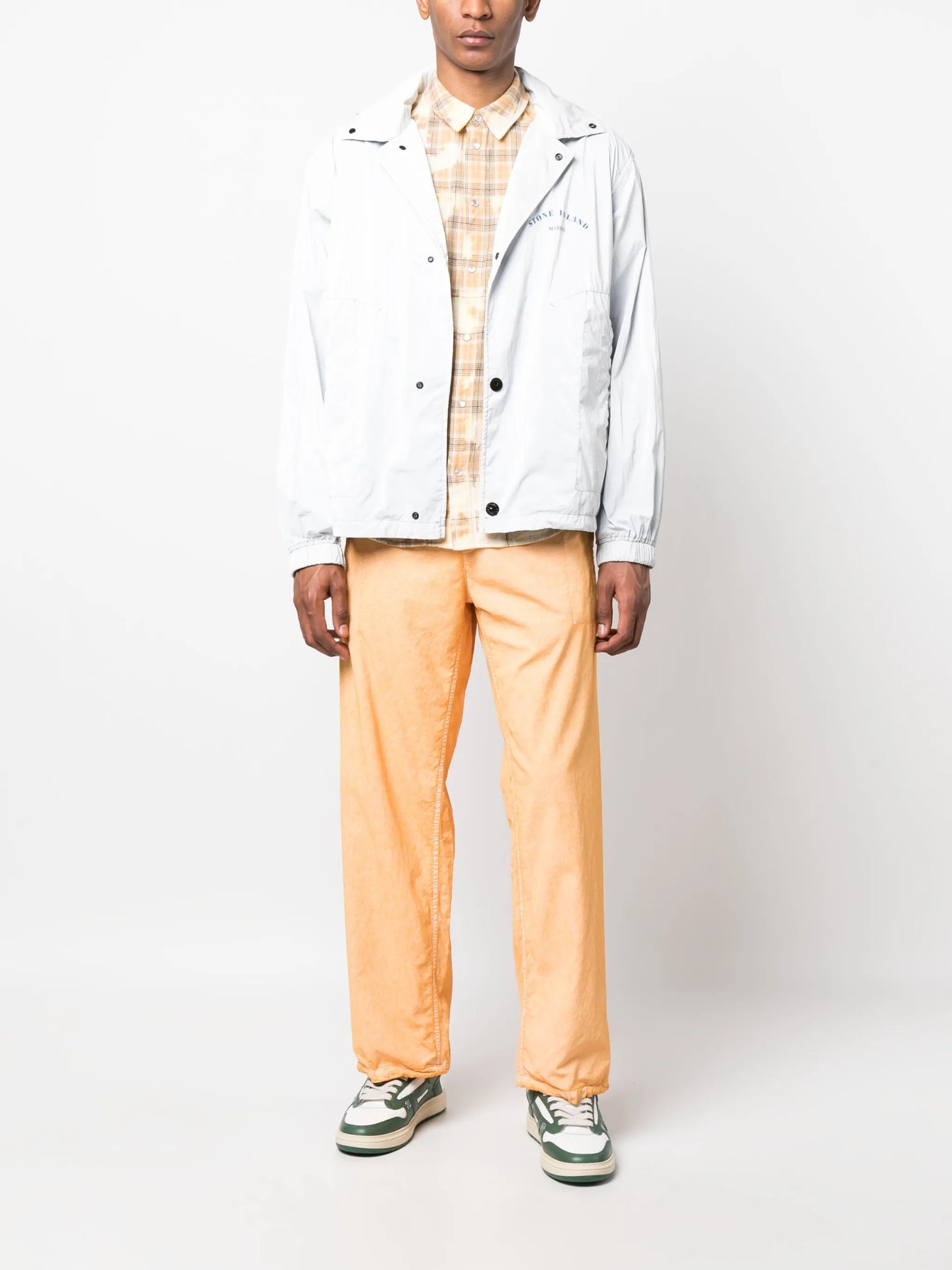 Marina logo-print hooded jacket