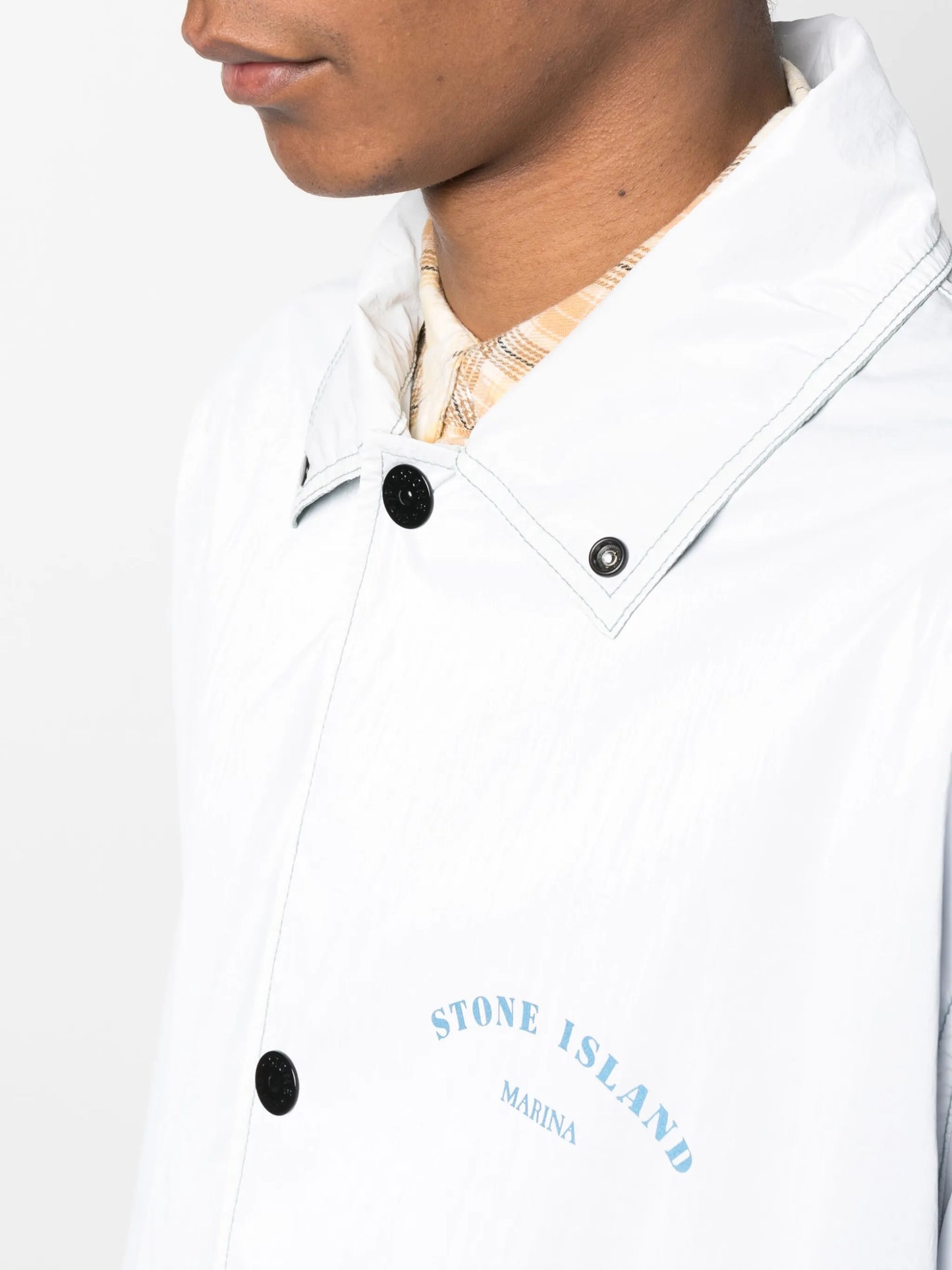 Marina logo-print hooded jacket