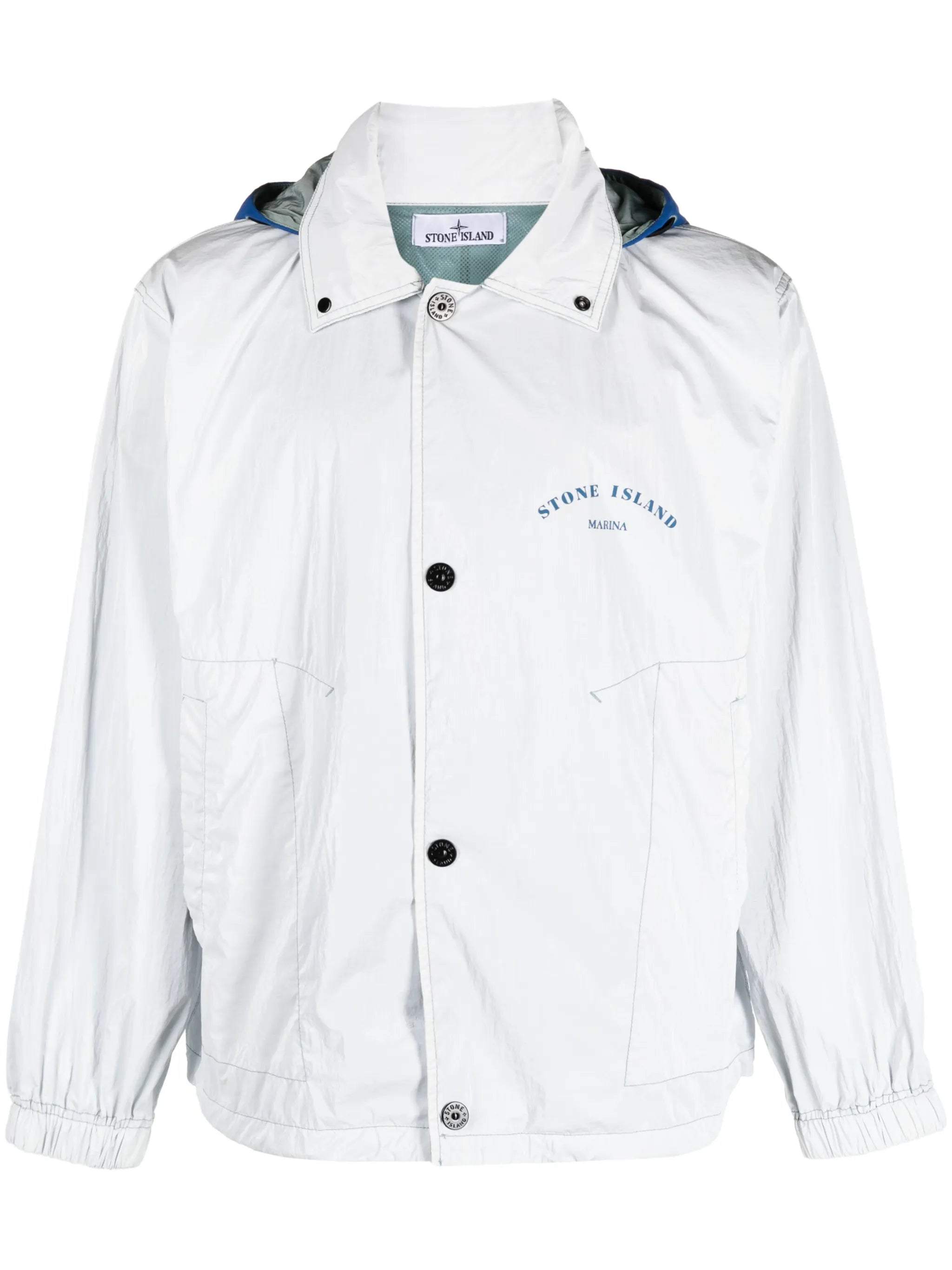 Marina logo-print hooded jacket