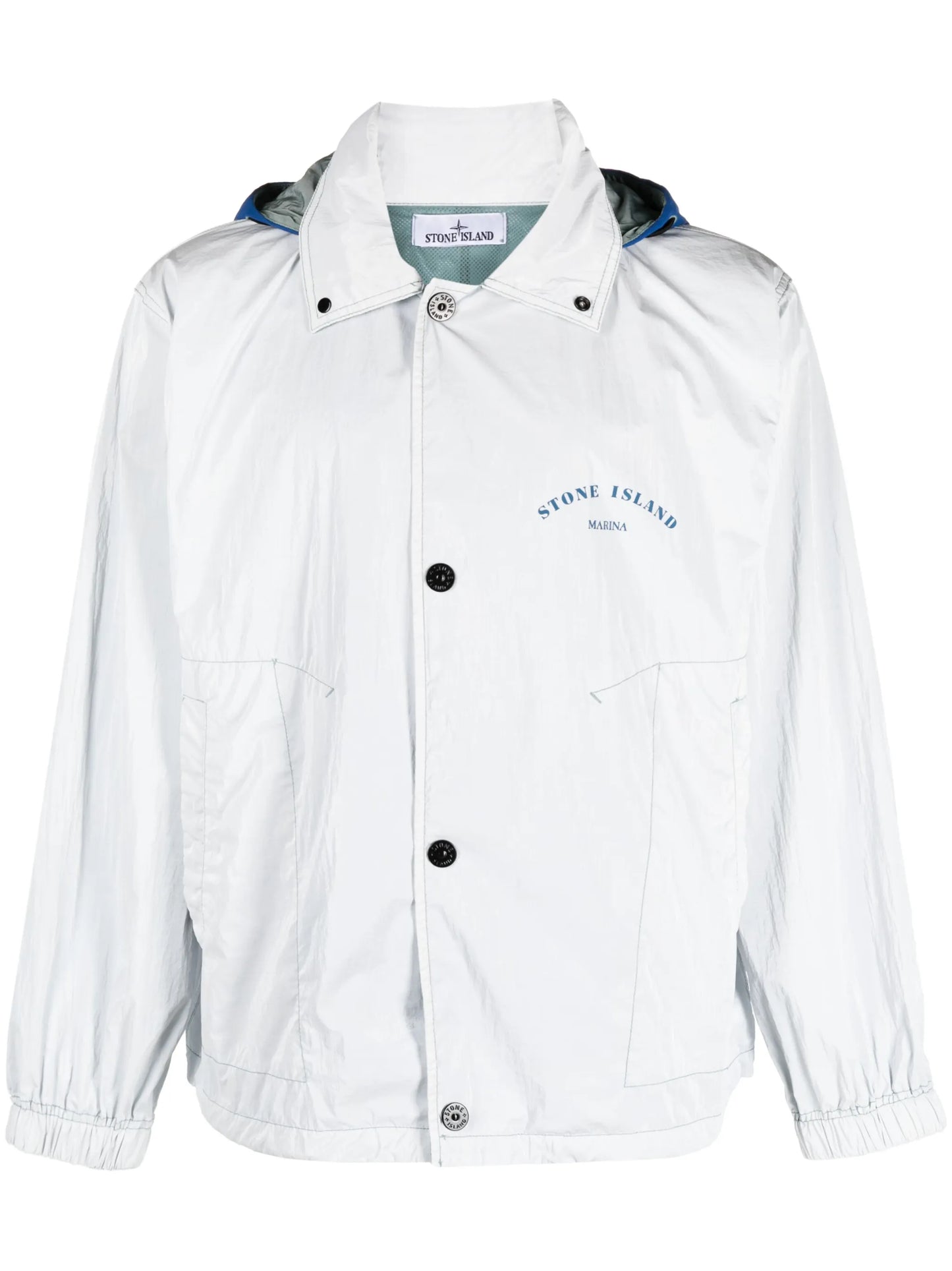 Marina logo-print hooded jacket
