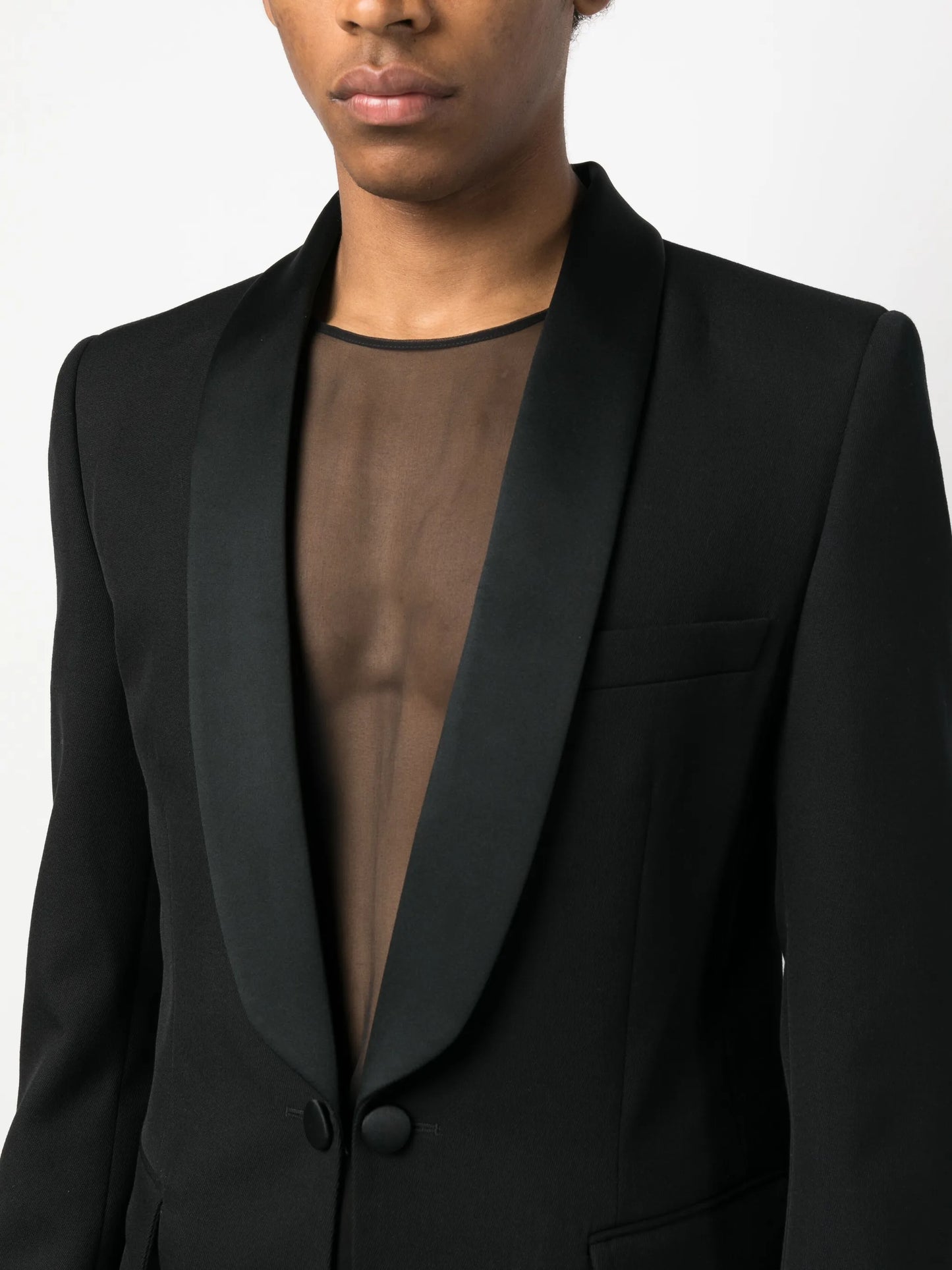 single-breasted blazer