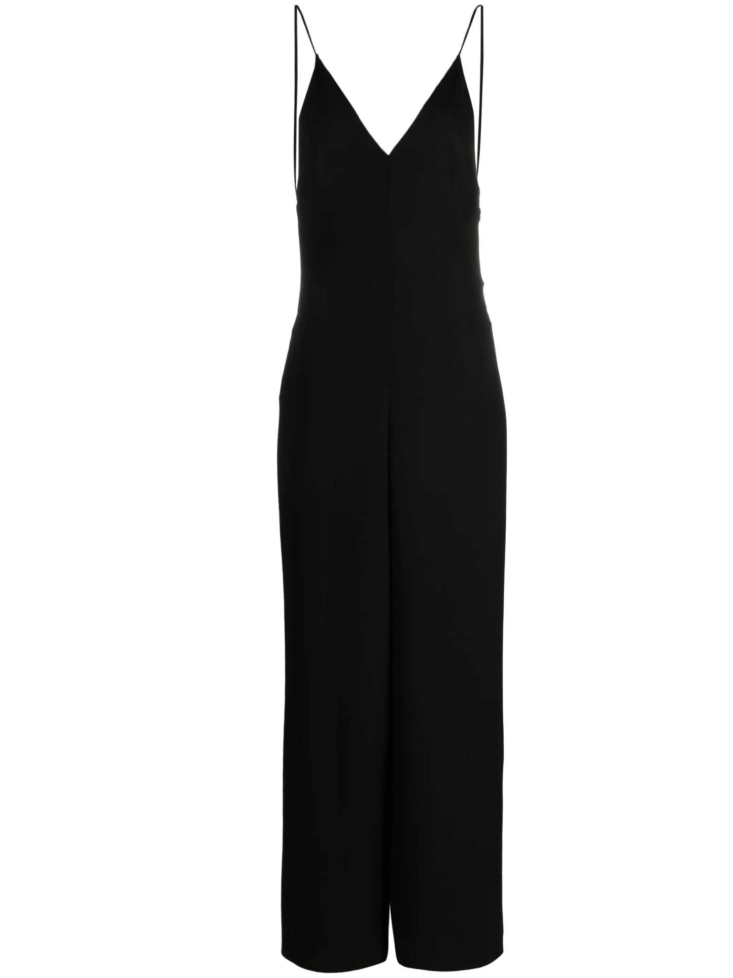 V-neck sleeveless jumpsuit