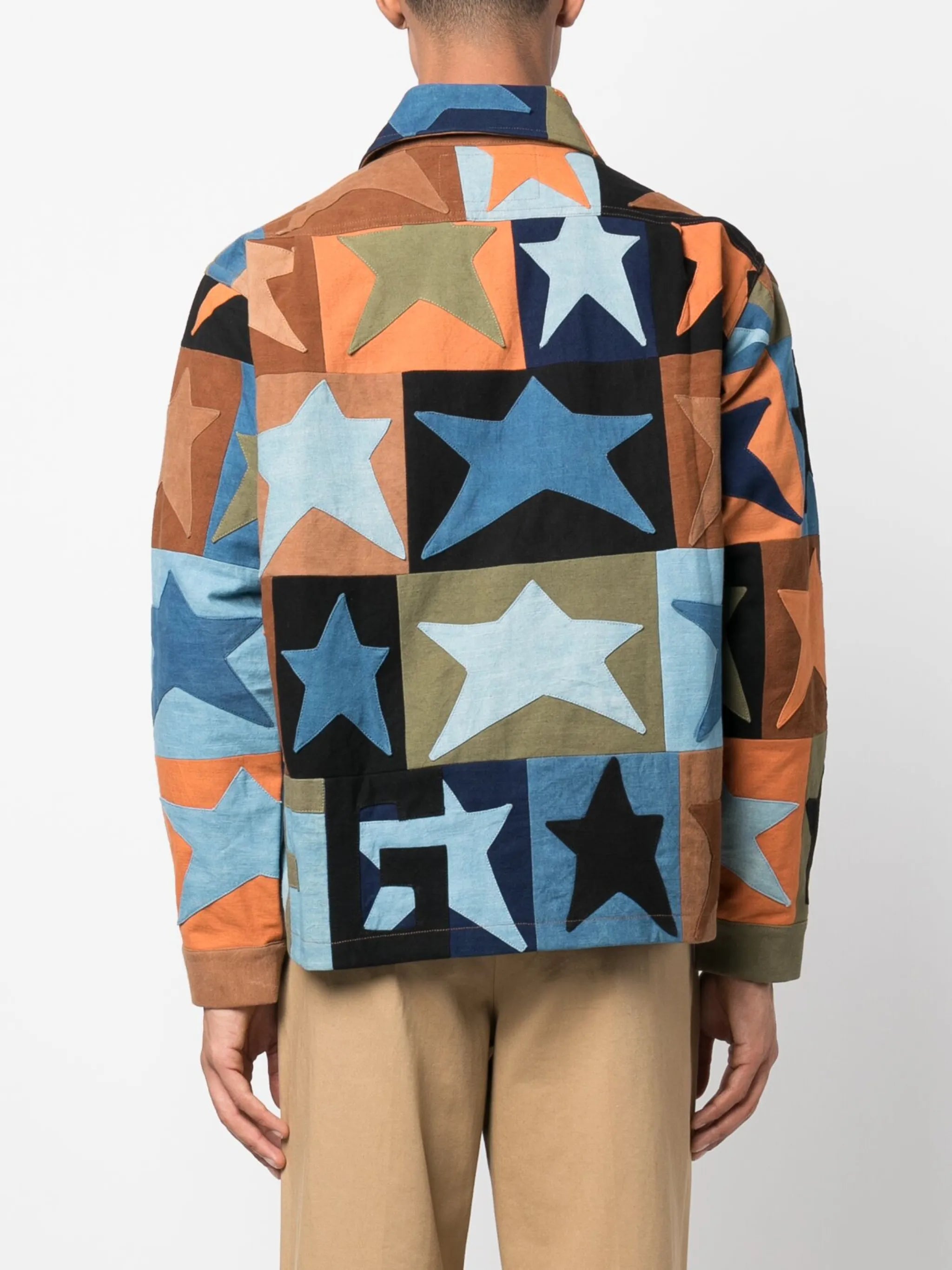 star-print bomber jacket