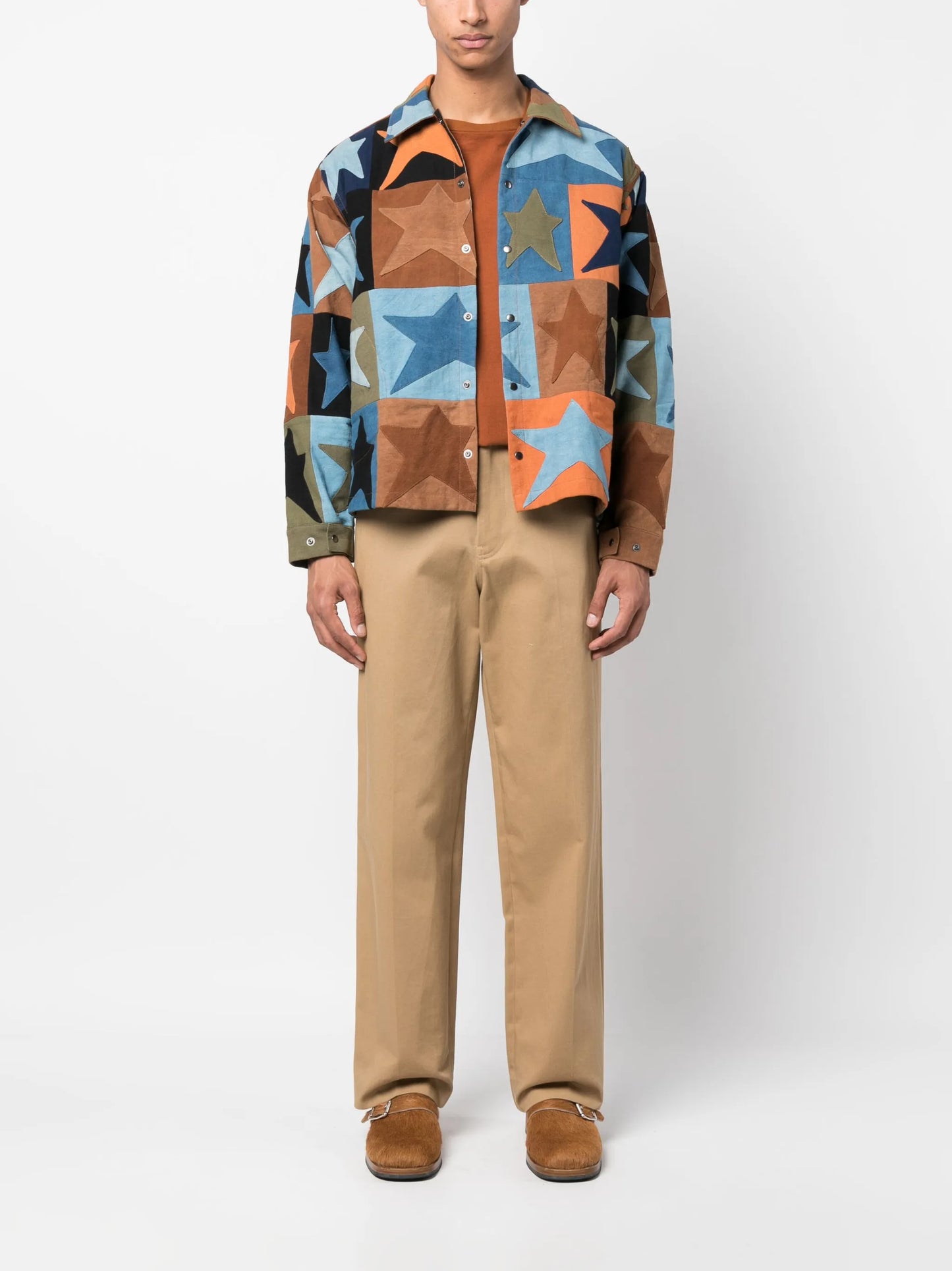 star-print bomber jacket