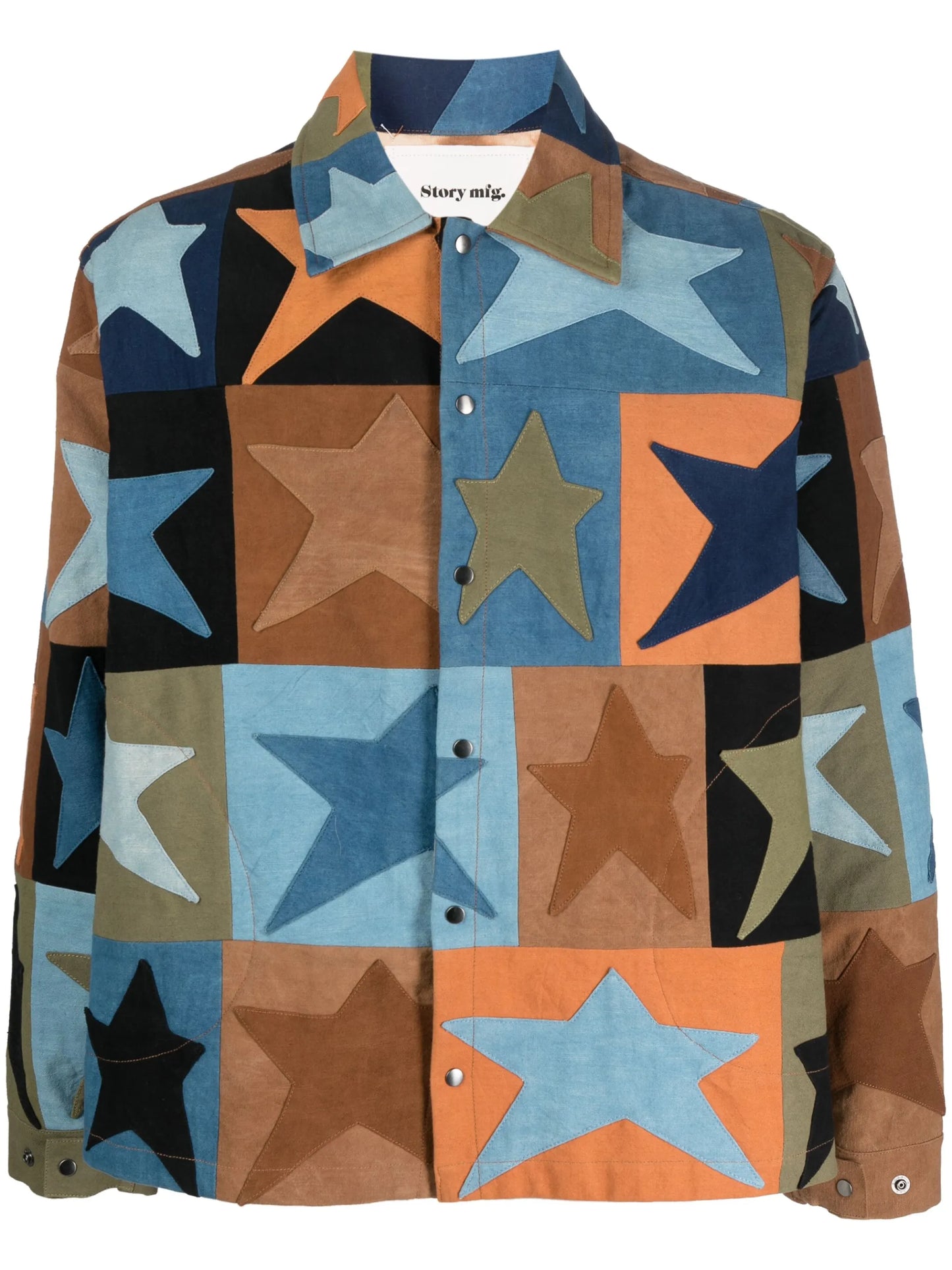 star-print bomber jacket