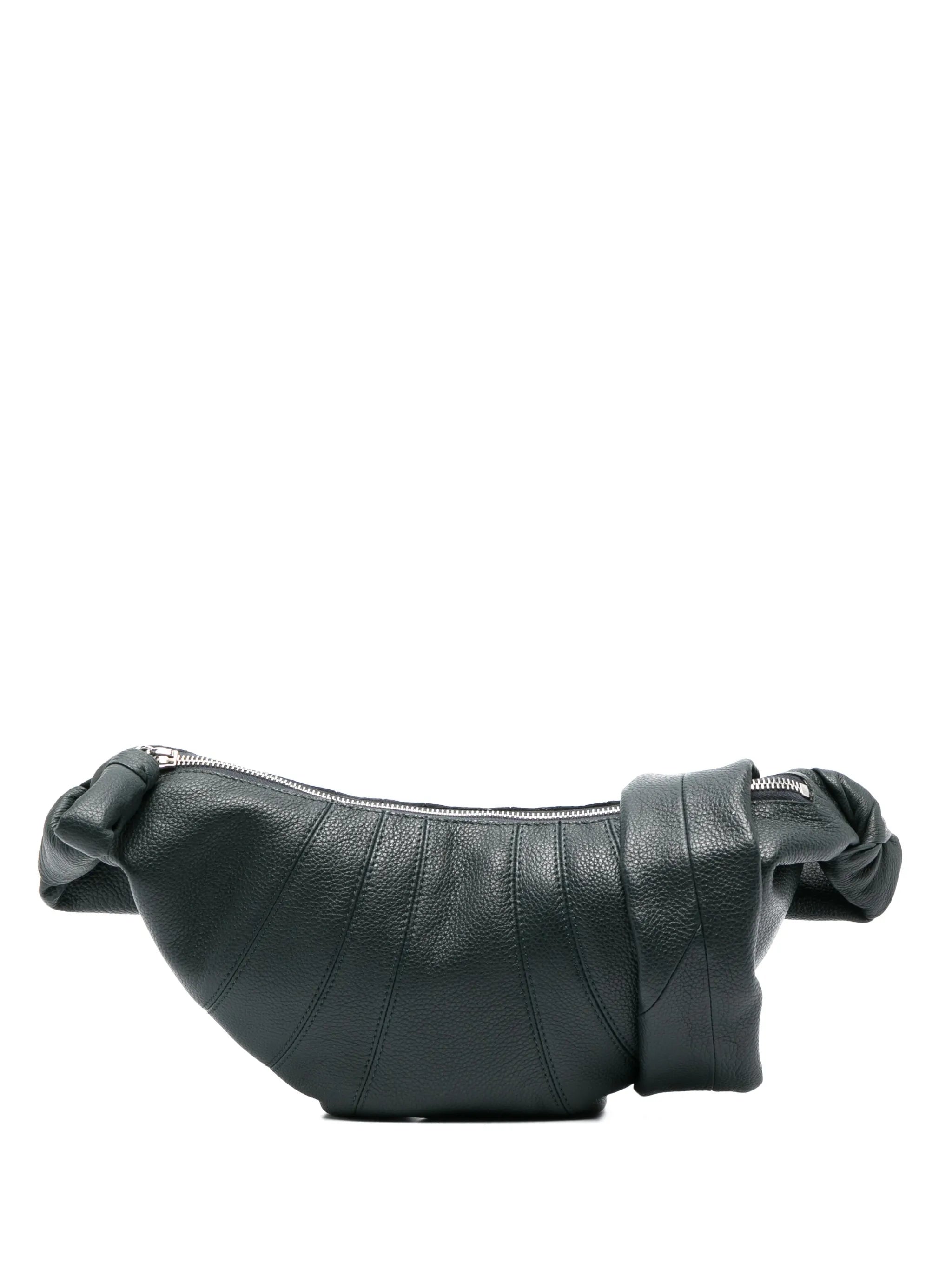 Croissant leather shoulder bag