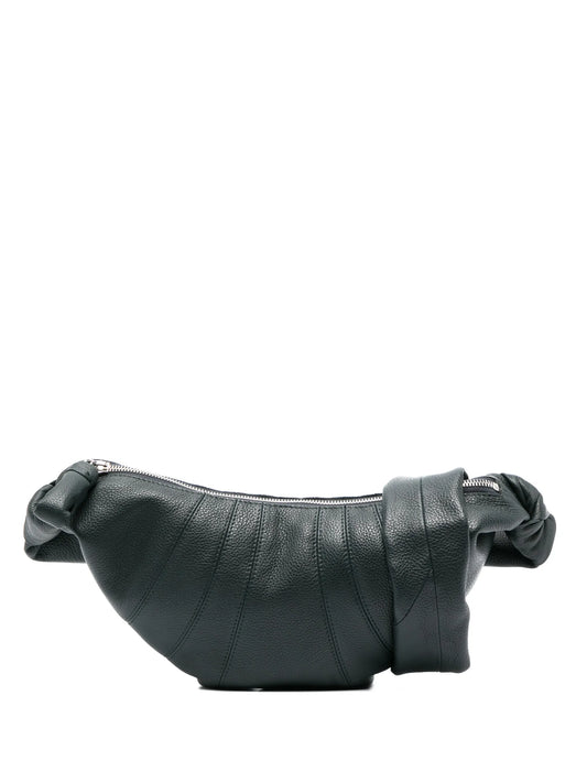 Croissant leather shoulder bag