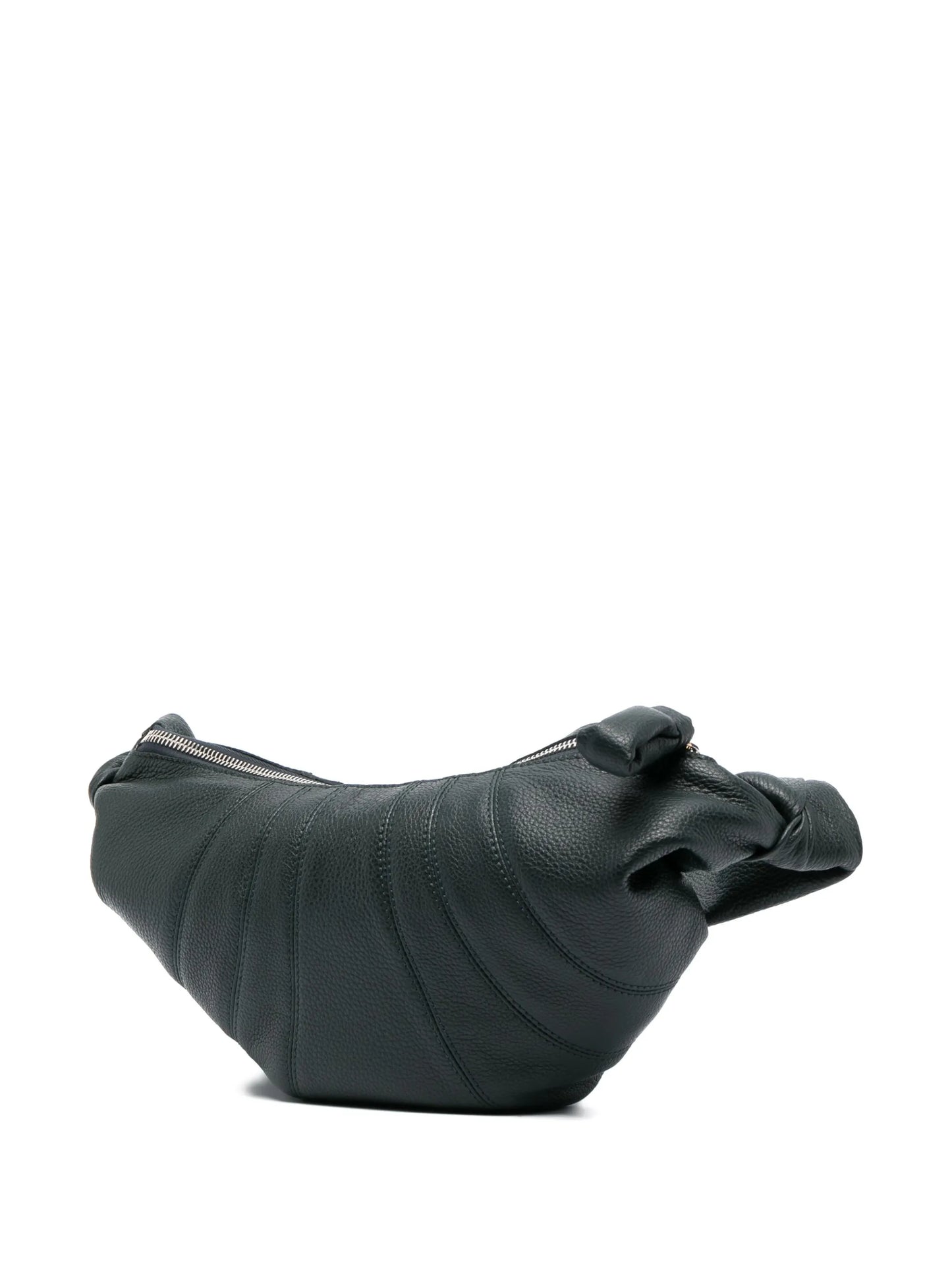 Croissant leather shoulder bag