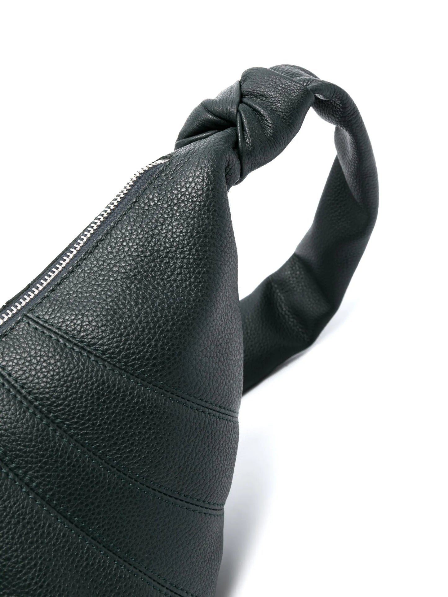 Croissant leather shoulder bag