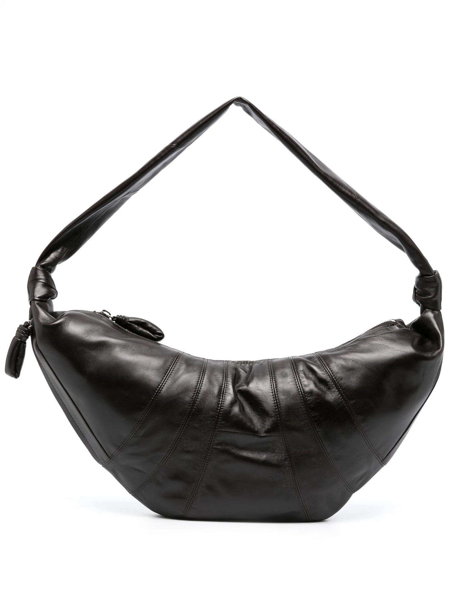 large Croissant leather shoulder bag