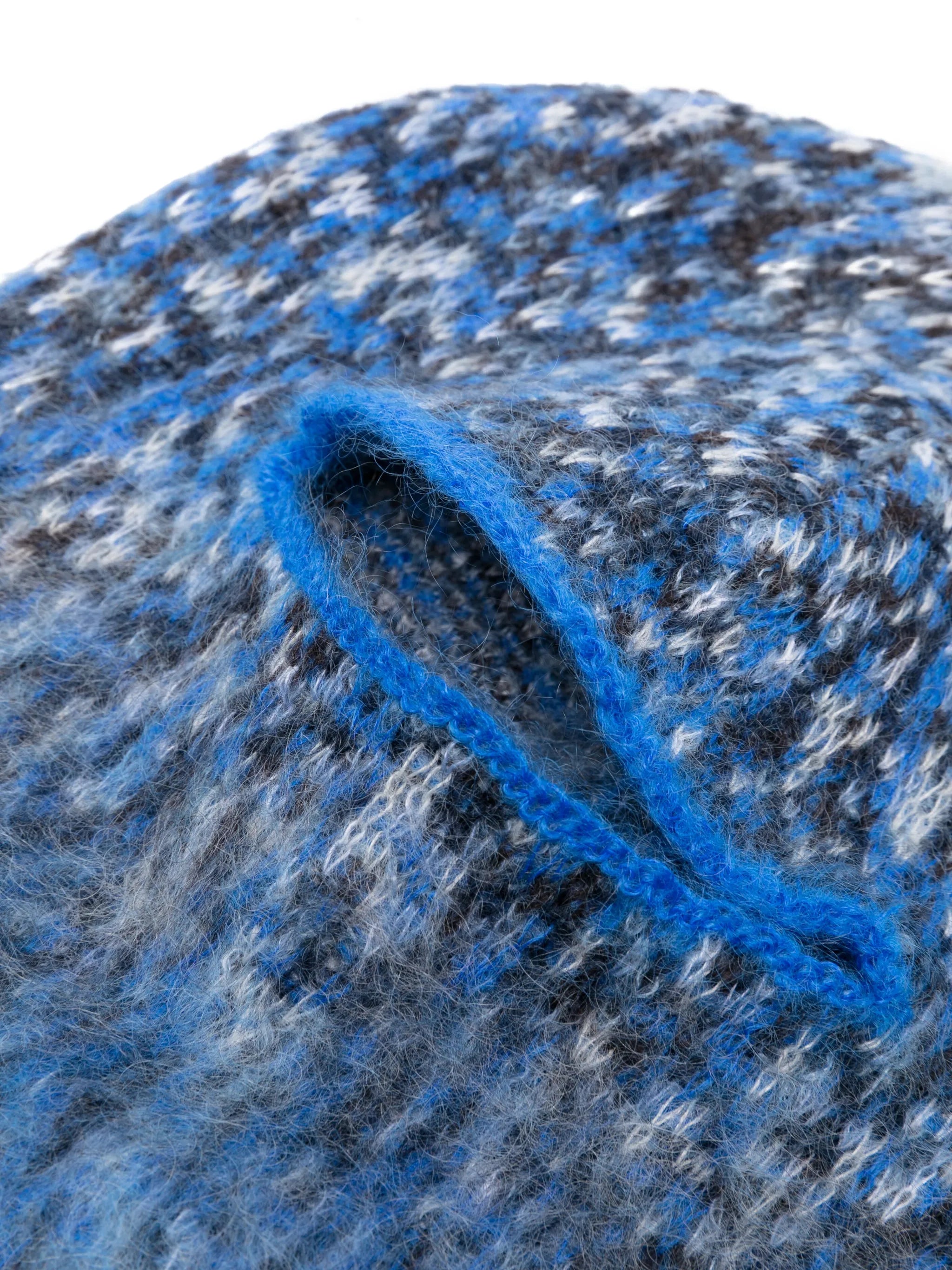 speckle-knit mohair-blend balaclava