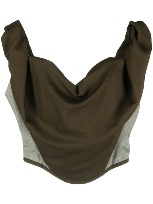 colourblock sleeveless top