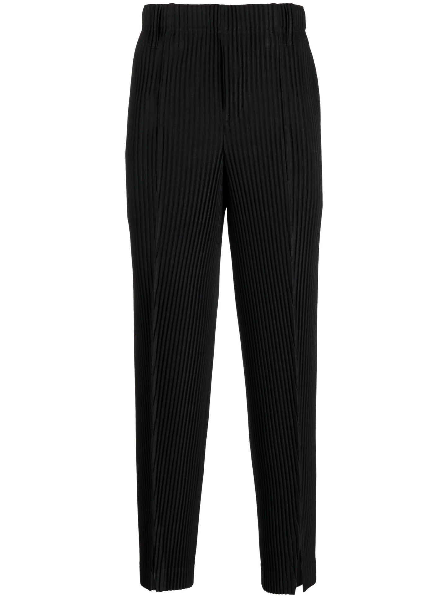 tailored-cut pleated trousers