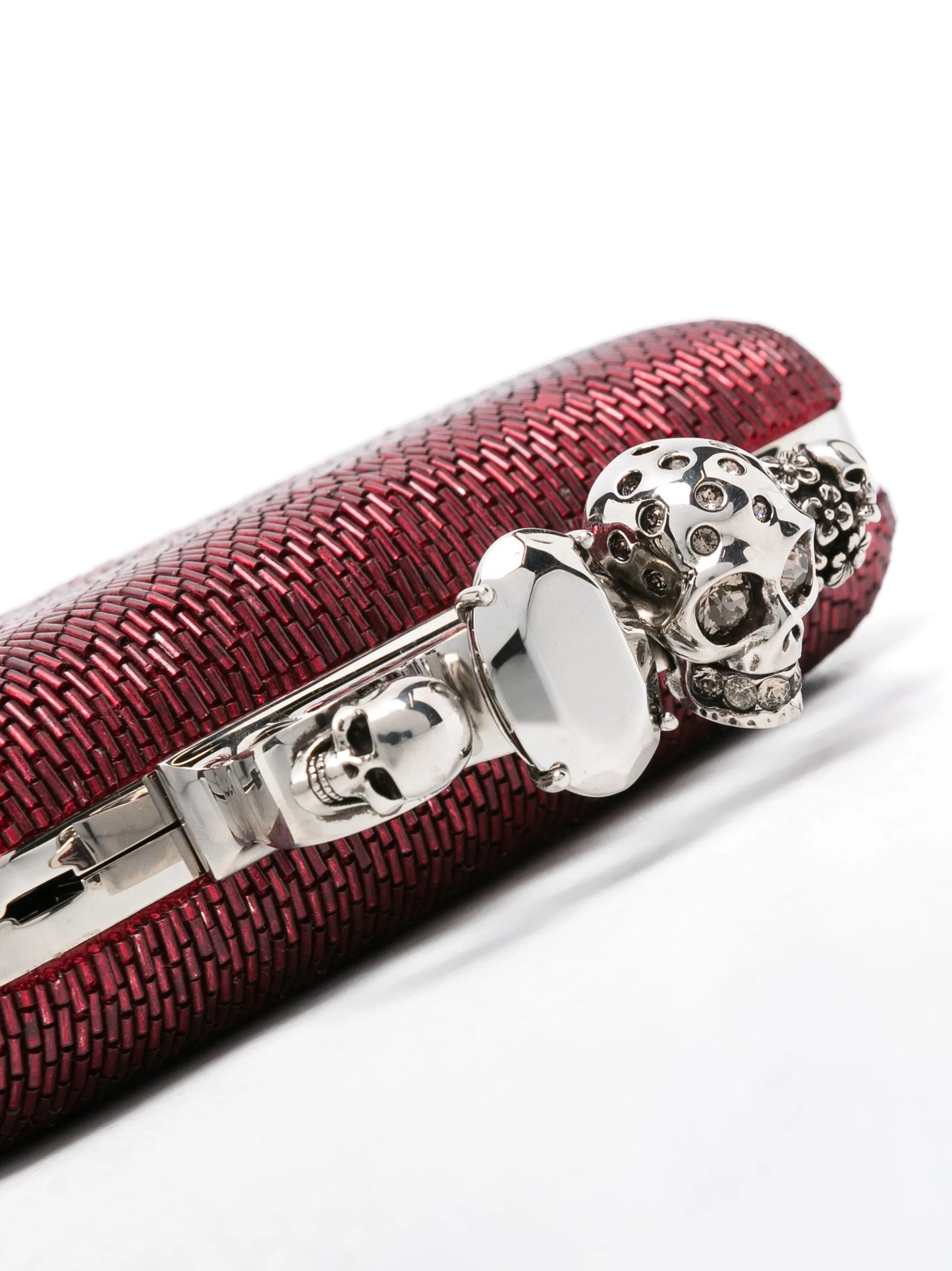 Four Ring beaded clutch bag