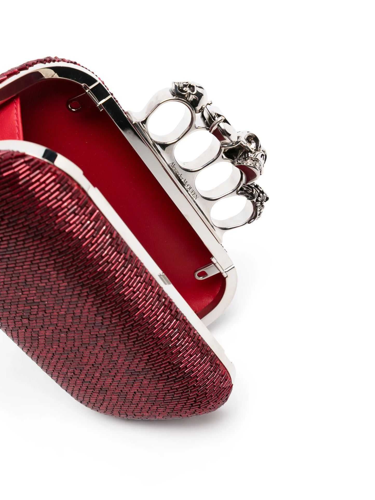 Four Ring beaded clutch bag