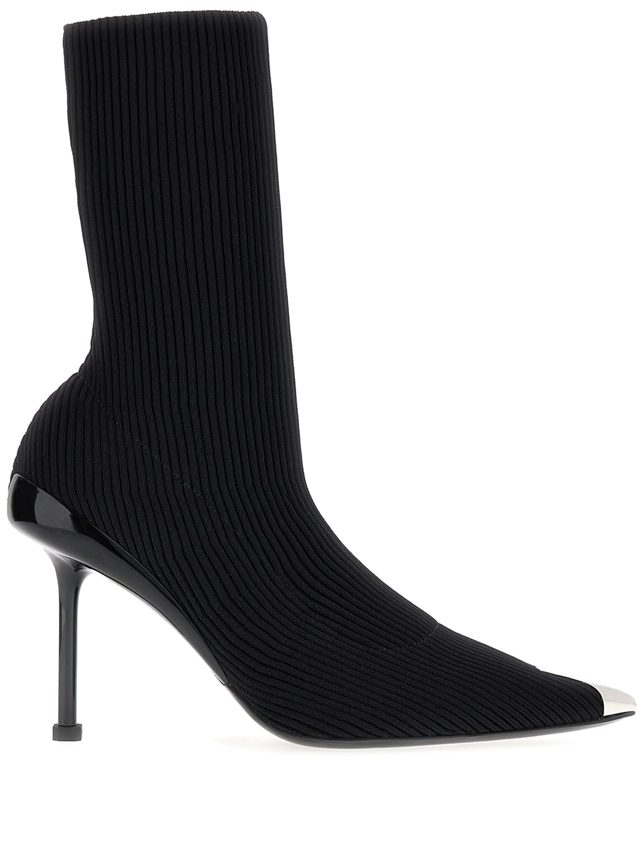 Slash 90mm ribbed-knit boots