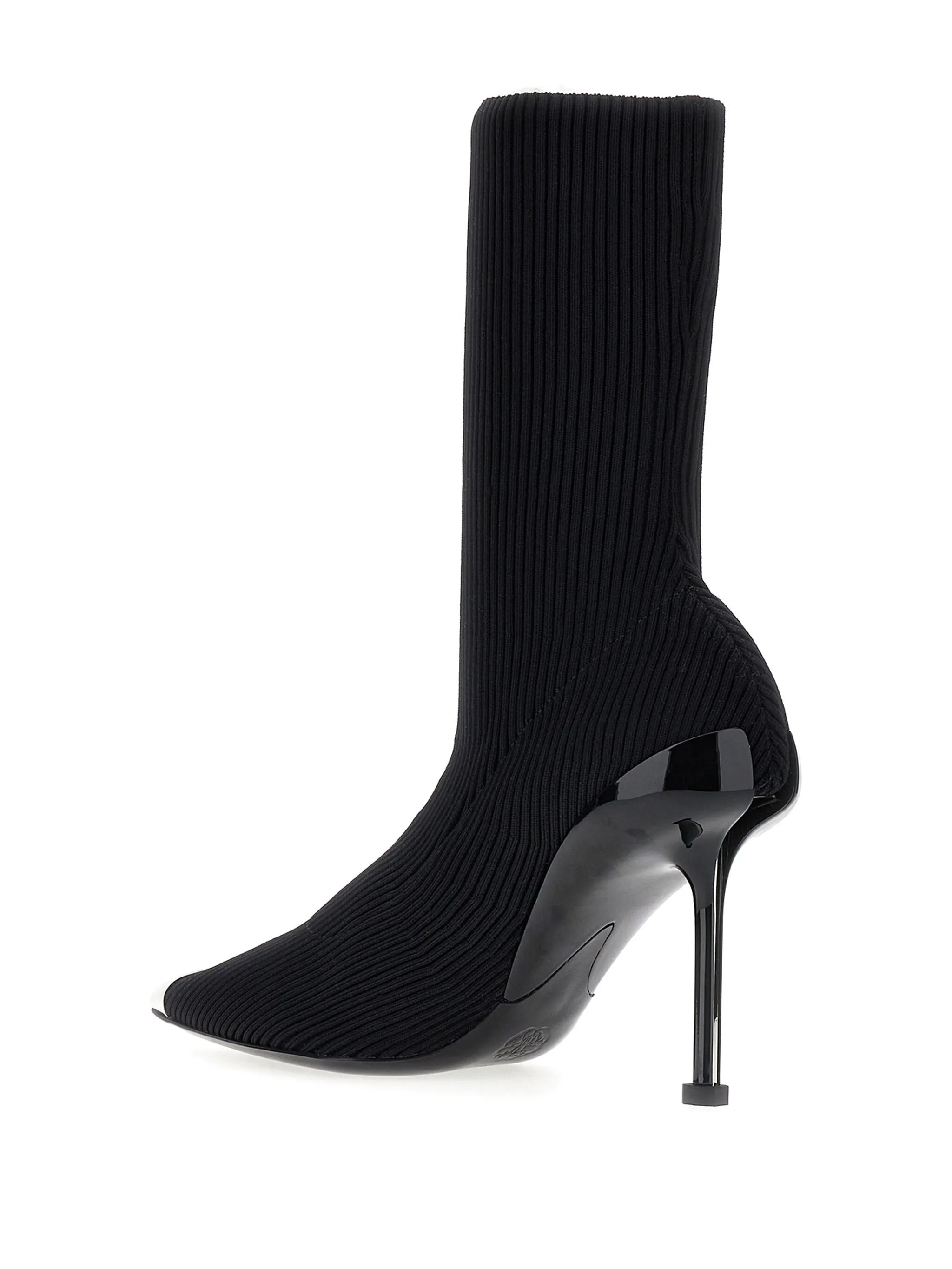 Slash 90mm ribbed-knit boots