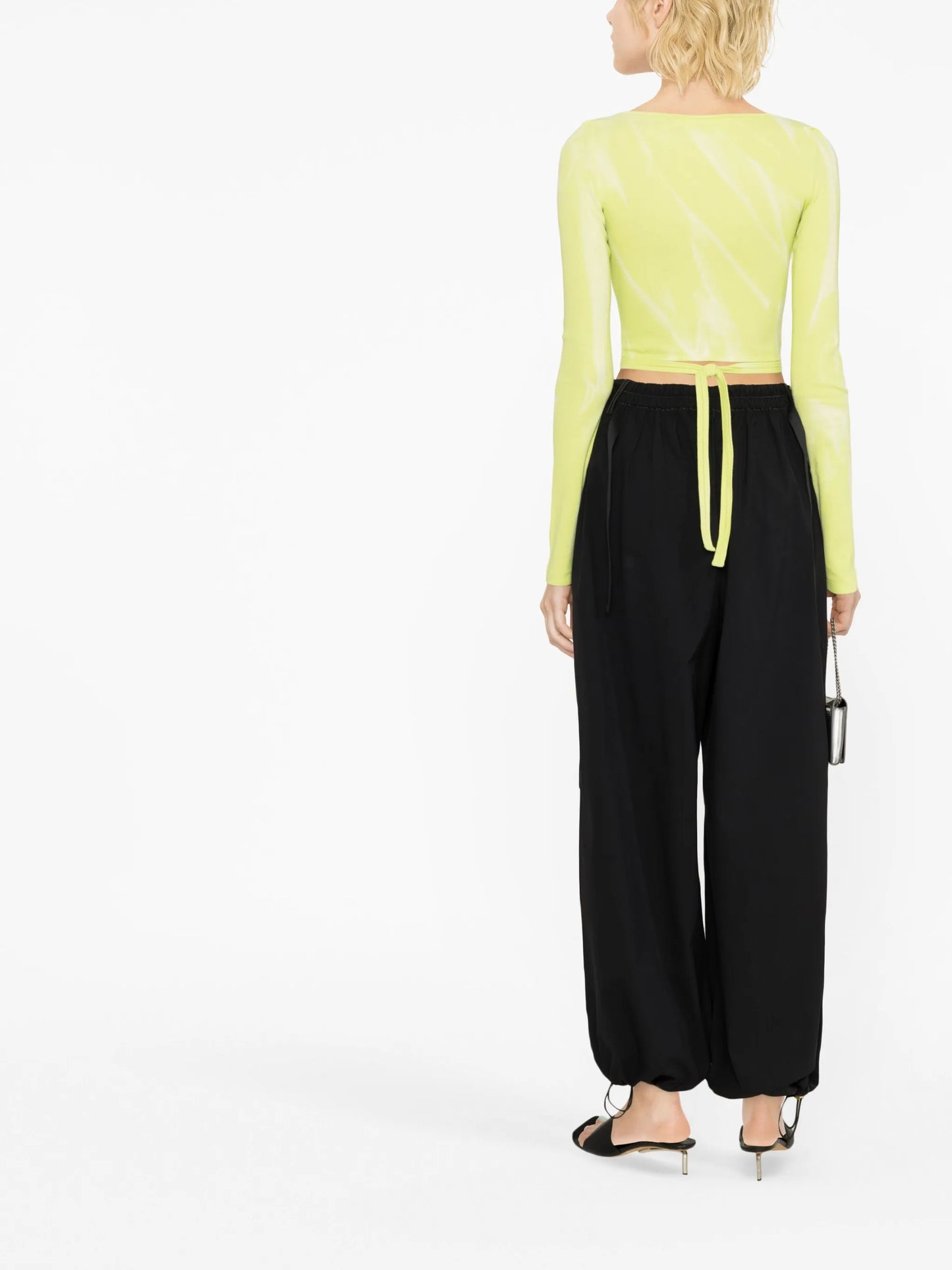 cut-out detail long-sleeve top
