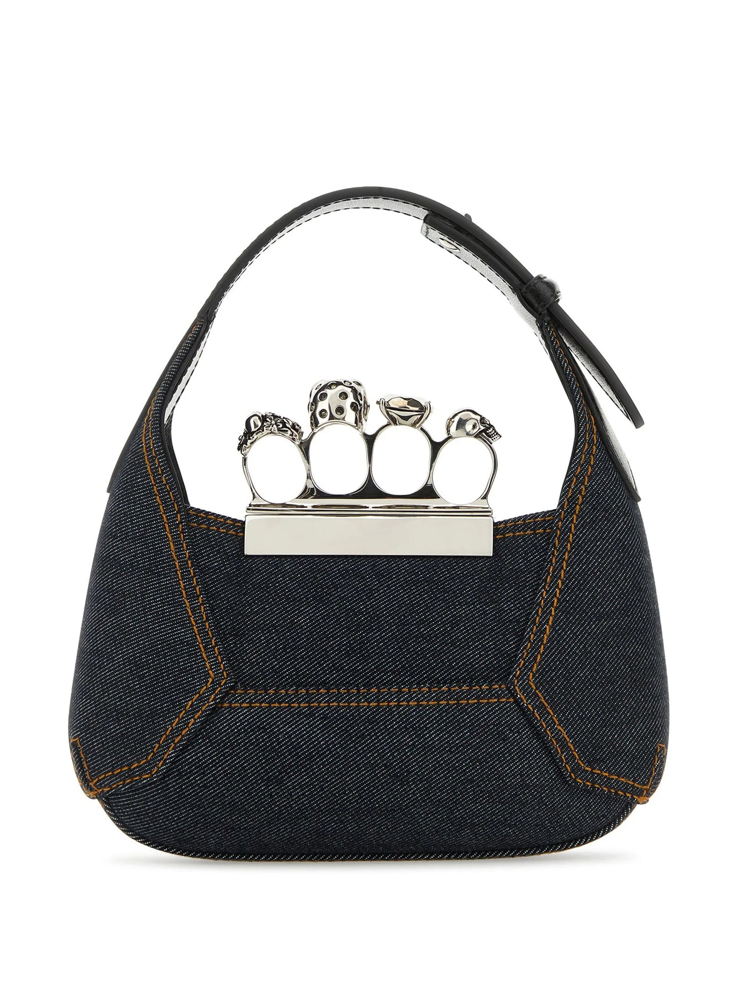 mini The Jewelled Hobo denim tote bag