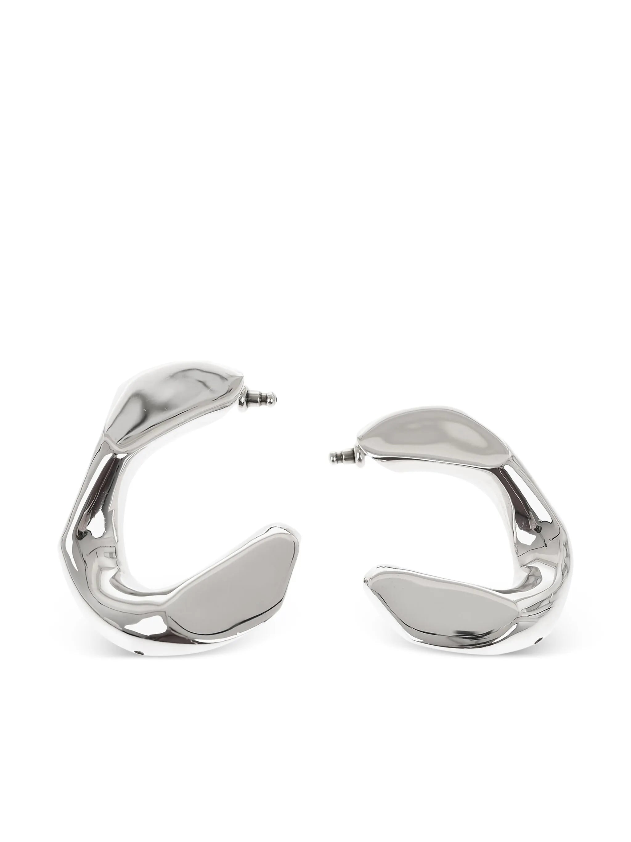 chain hoop earrings