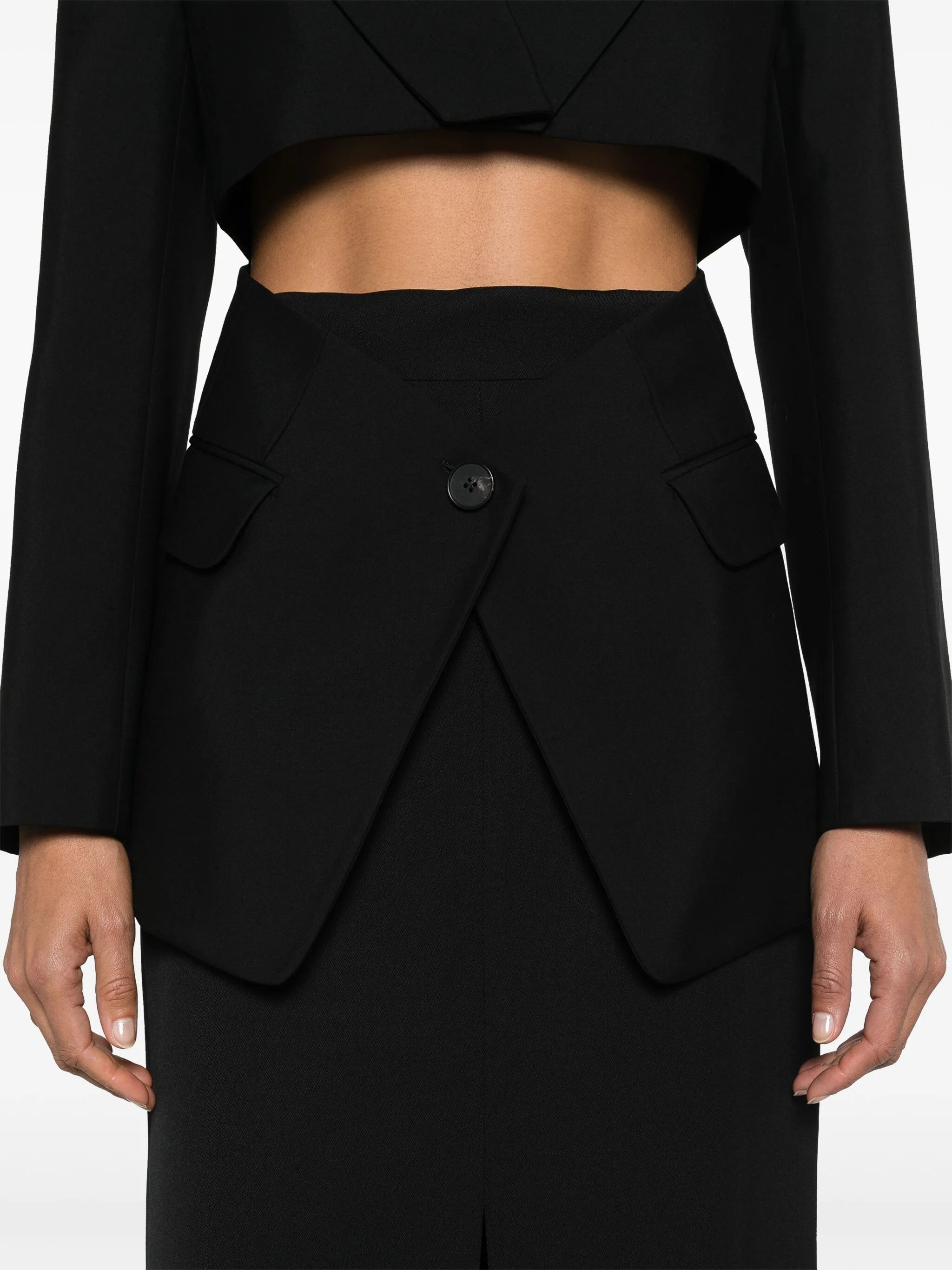 Slashed wool blazer