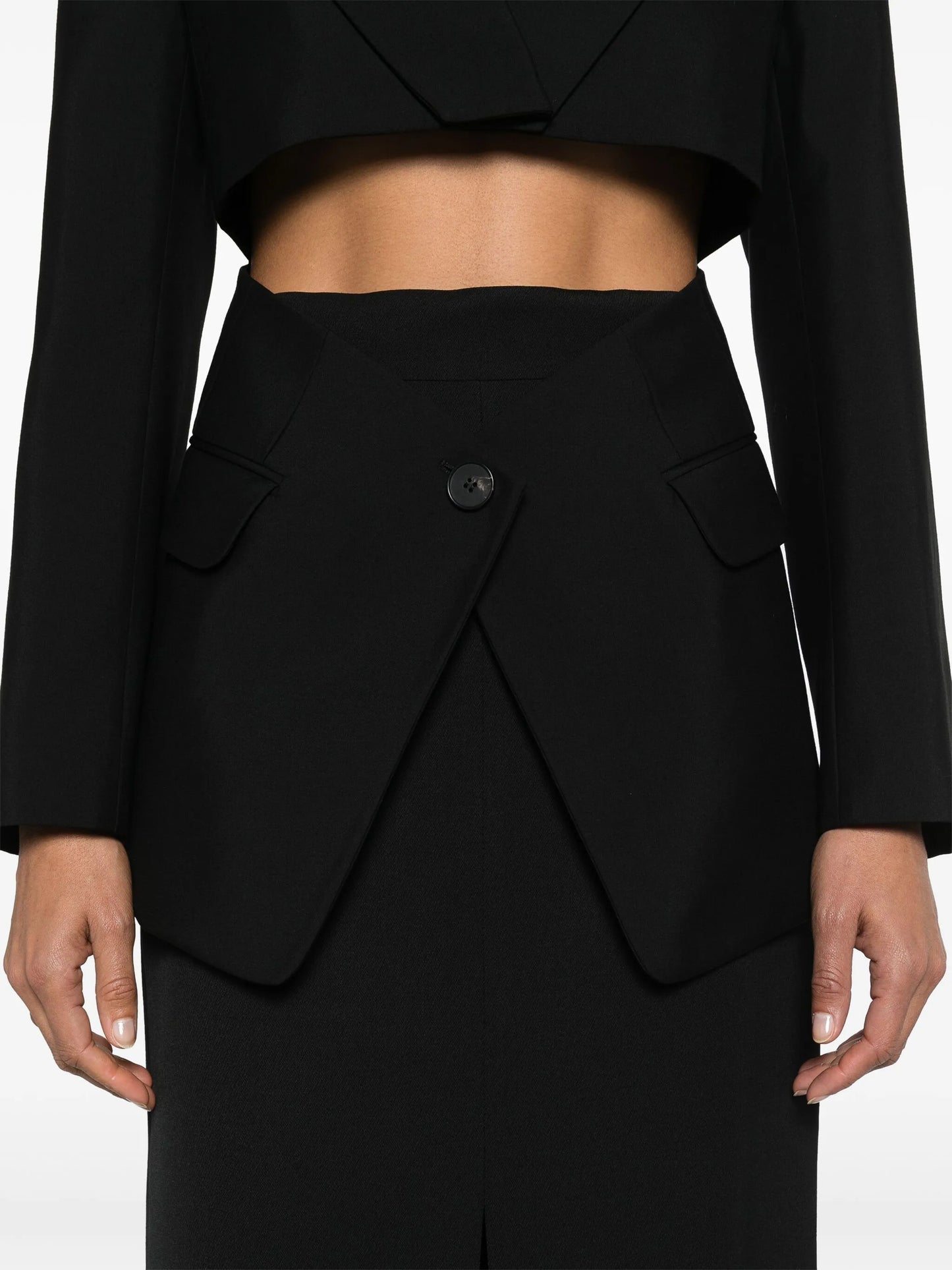 Slashed wool blazer