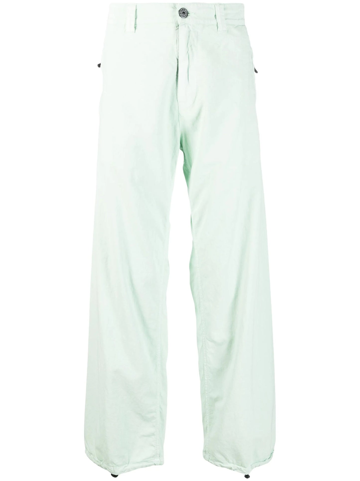 straight-leg cotton trousers